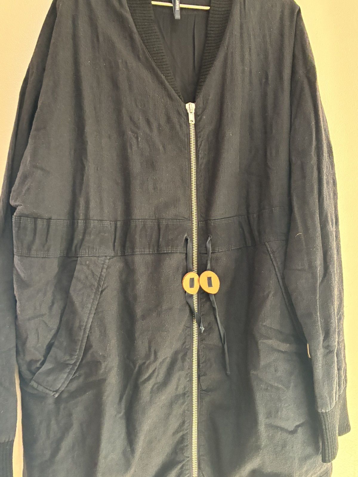 Damir Doma Damir Doma Black Utility Zip Jacket with Contrast Cord Stops Size US XL / EU 56 / 4 - 5 Thumbnail