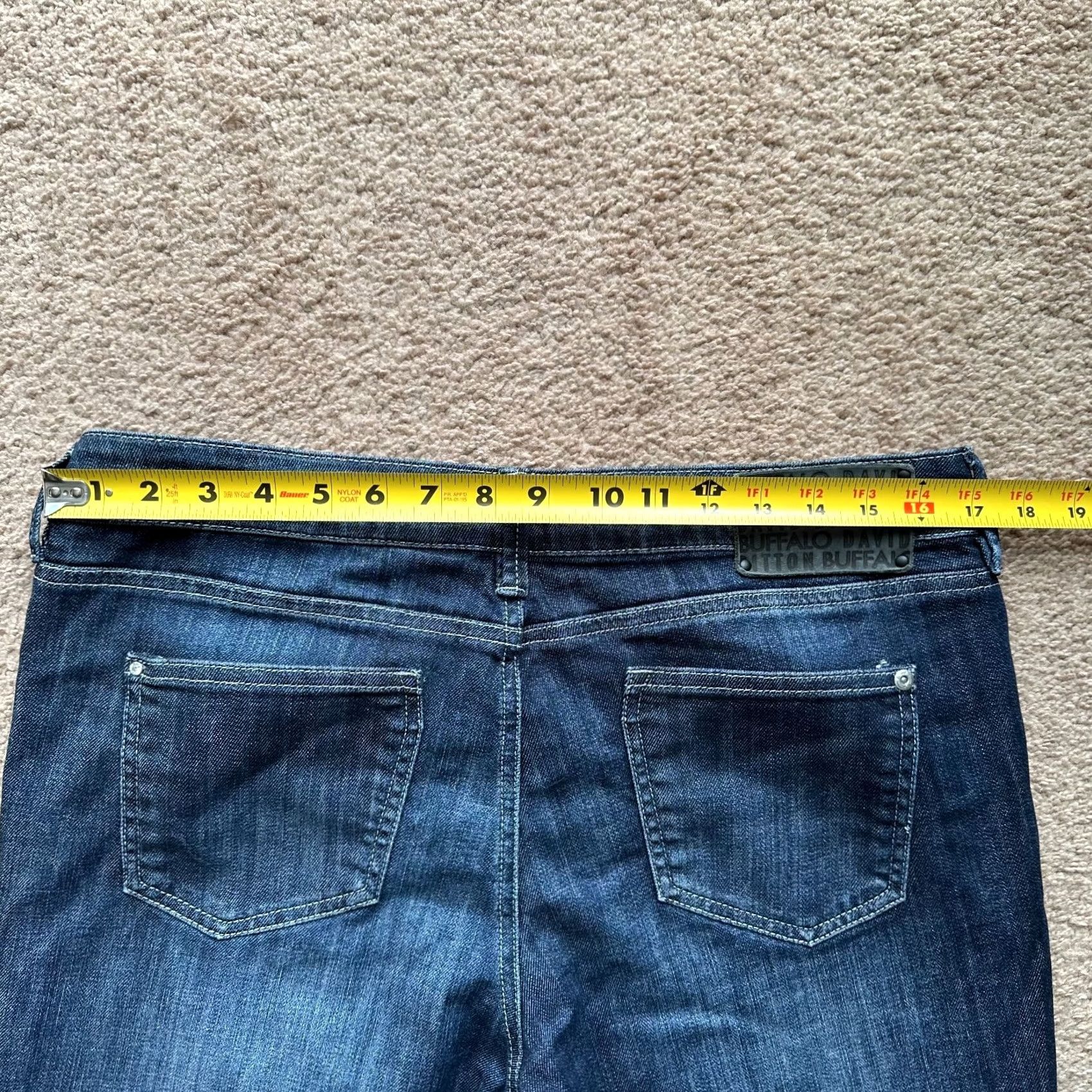 Buffalo David Bitton Buffalo David Bitton Jeans Mens 34x32 Lara Slim Blue Darker Wash Mid Rise Jeans Size US 34 / EU 50 - 7 Thumbnail