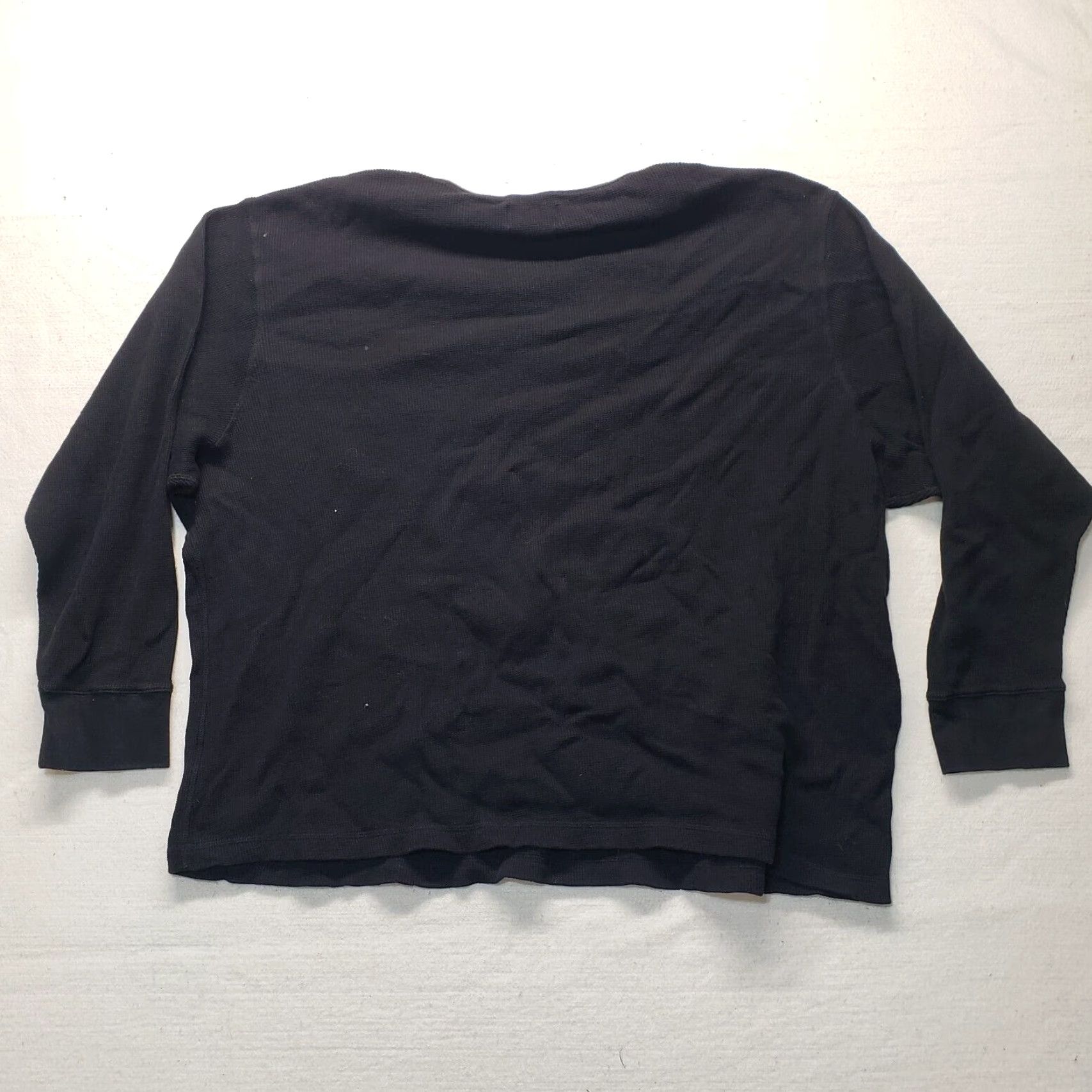 Vintage VINTAGE The Foundry Thermal Solid Black Long Sleeve Pullover Sweater Adult Mens 5XL Jacket Thermal Mens Size US XXL / EU 58 / 5 - 6 Thumbnail