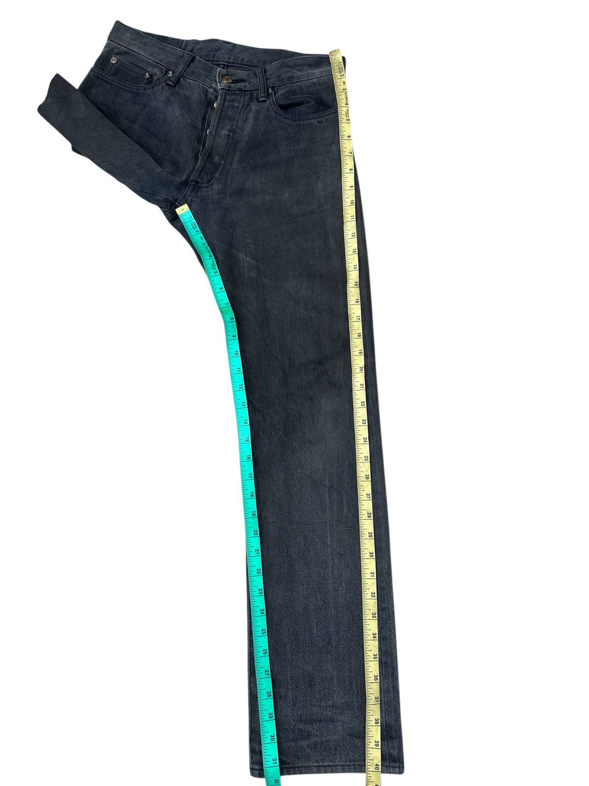 Vintage Celt&Cobra Japan Faded Mud Black Denim Selvedge Jeans Size US 29 - 6 Thumbnail