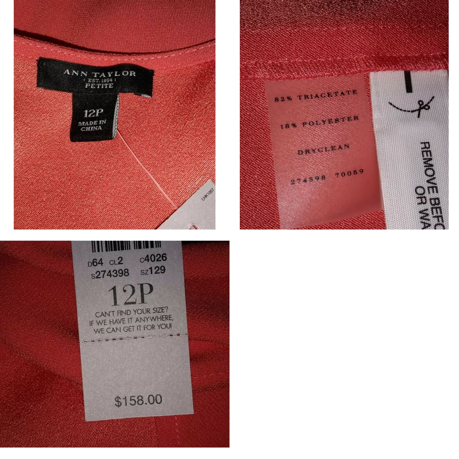 Ann Taylor VINTAGE? No. Size XL / US 12-14 / IT 48-50 - 8 Thumbnail