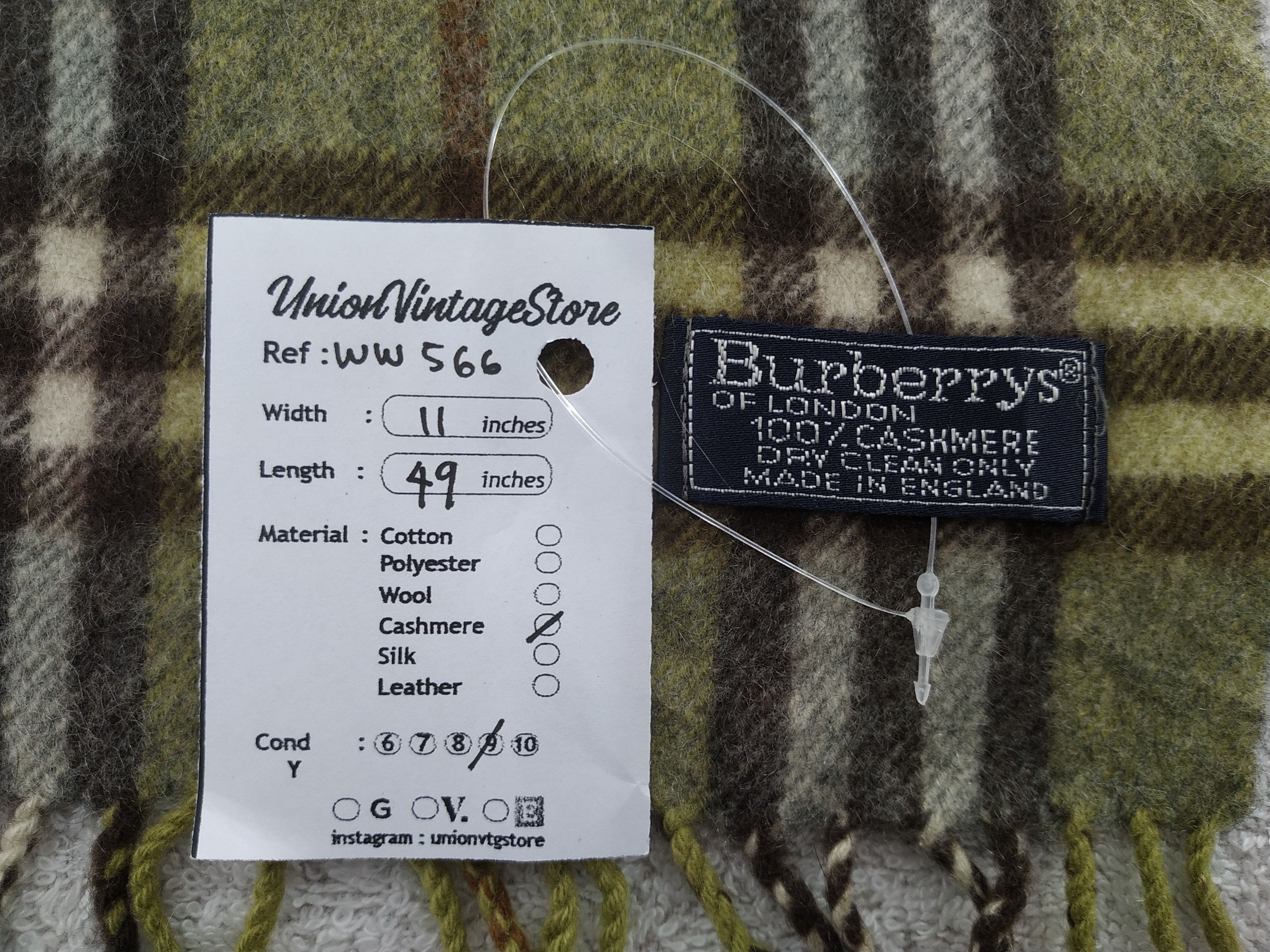 Burberry × Vintage Burberry Scarf / Muffler / Neckwear - WW566 Size ONE SIZE - 6 Thumbnail