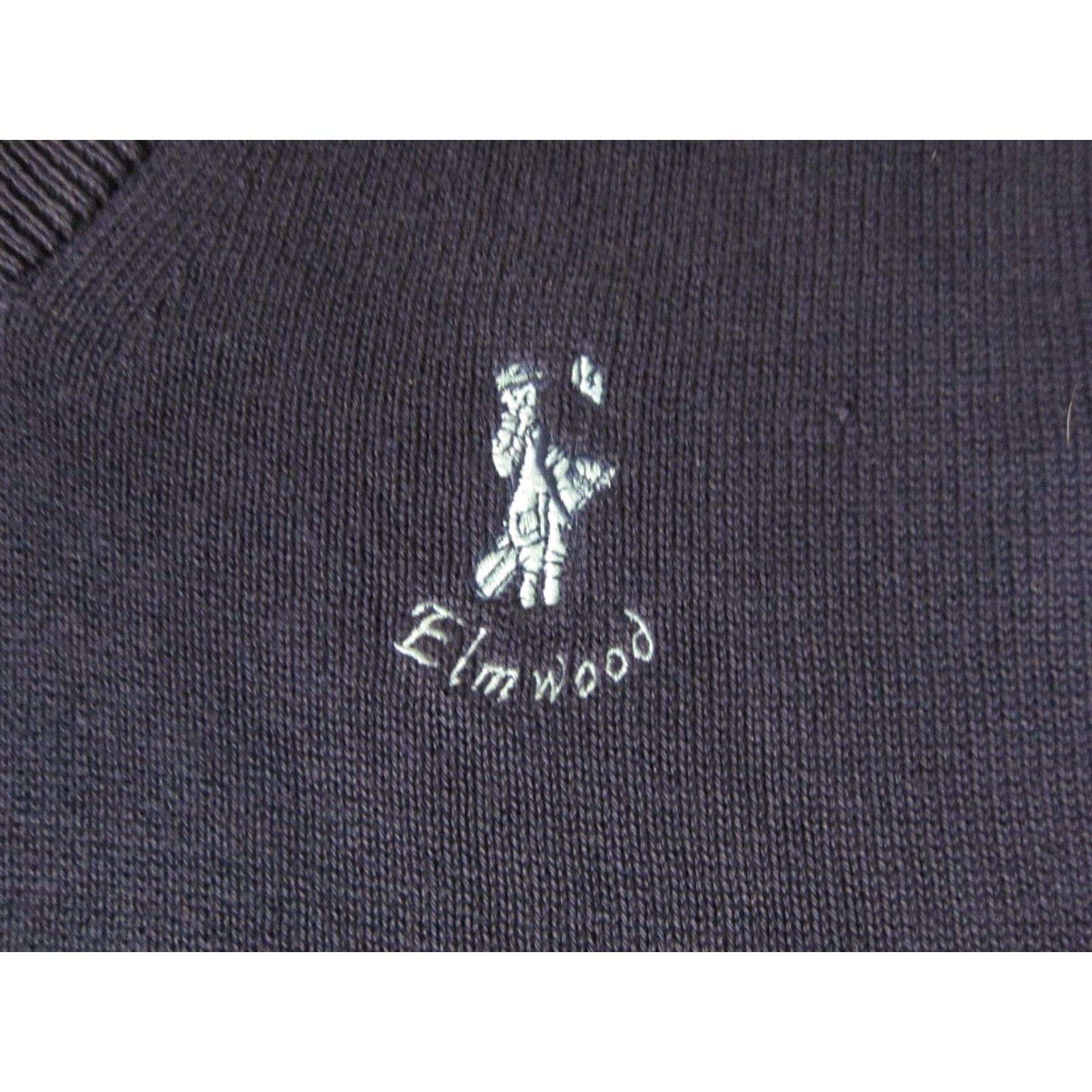 Vintage VINTAGE Pickering Sweater Vest Mens Regular Blue Knit Cotton Golf L Neckline V-Neck Size L Size US L / EU 52-54 / 3 - 3 Thumbnail