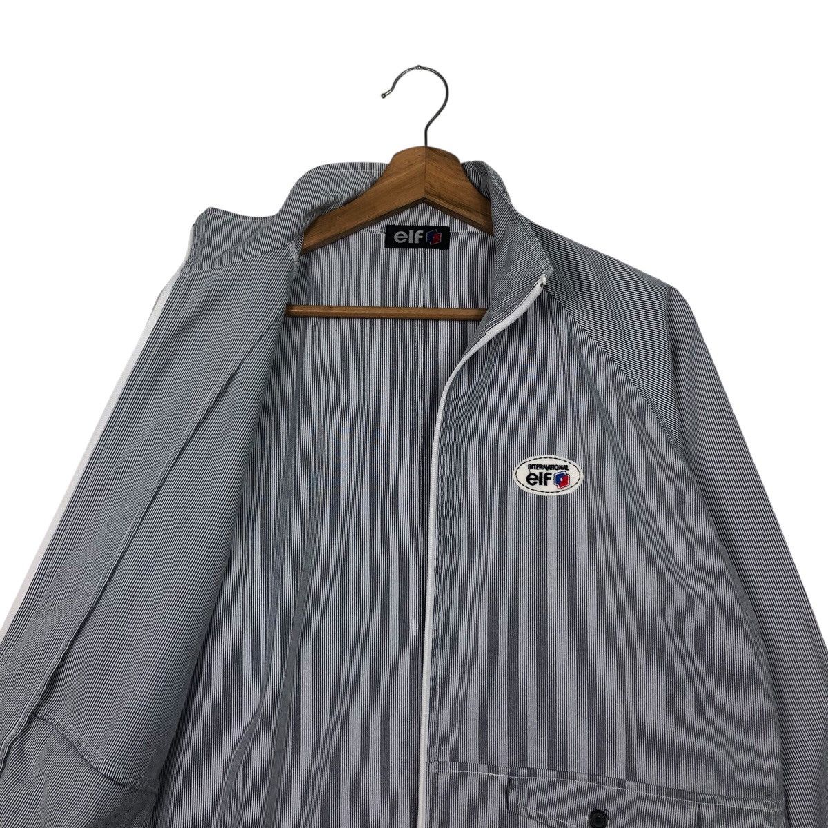 Japanese Brand Elf Racing Striped Full-Zip Jacket – Moto Streetwear Utility Size US M / EU 48-50 / 2 - 13 Thumbnail