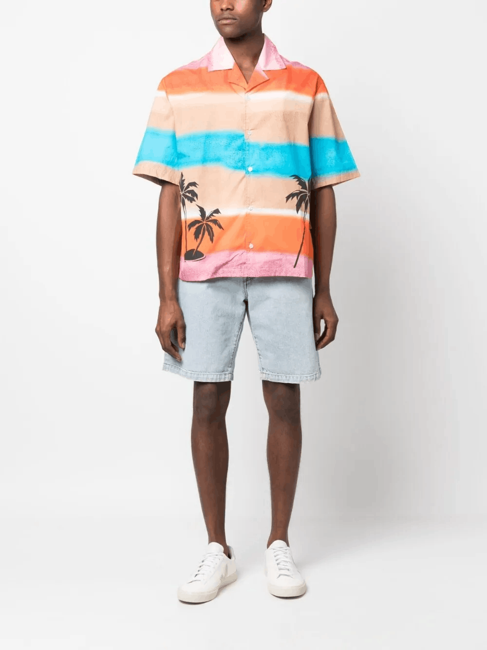Other Palm Tree-Print Shirt – Tropical & Stylish Casual Wear Size US L / EU 52-54 / 3 - 1 Thumbnail