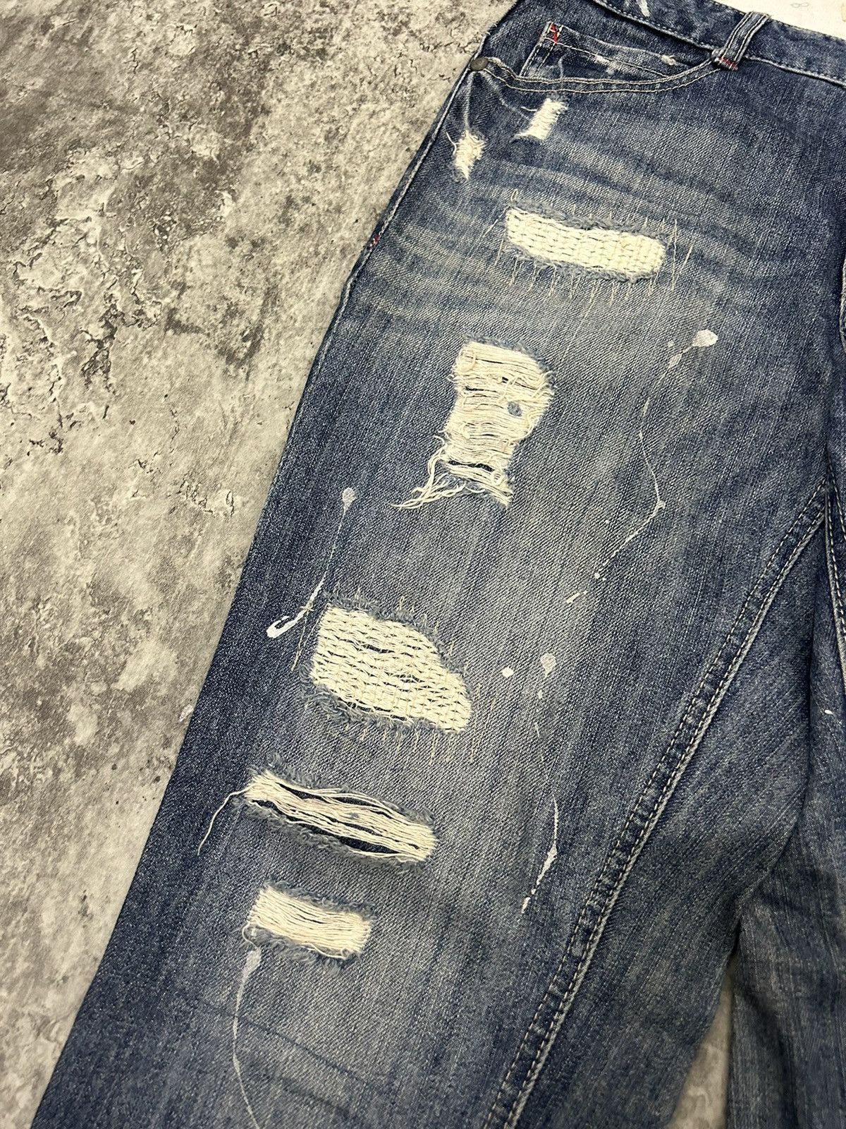 If Six Was Nine × Japanese Brand × Nicole Club 179/WG Nicole Club Distressed Bandana Pocket Back Jeans Size US 32 / EU 48 - 8 Thumbnail