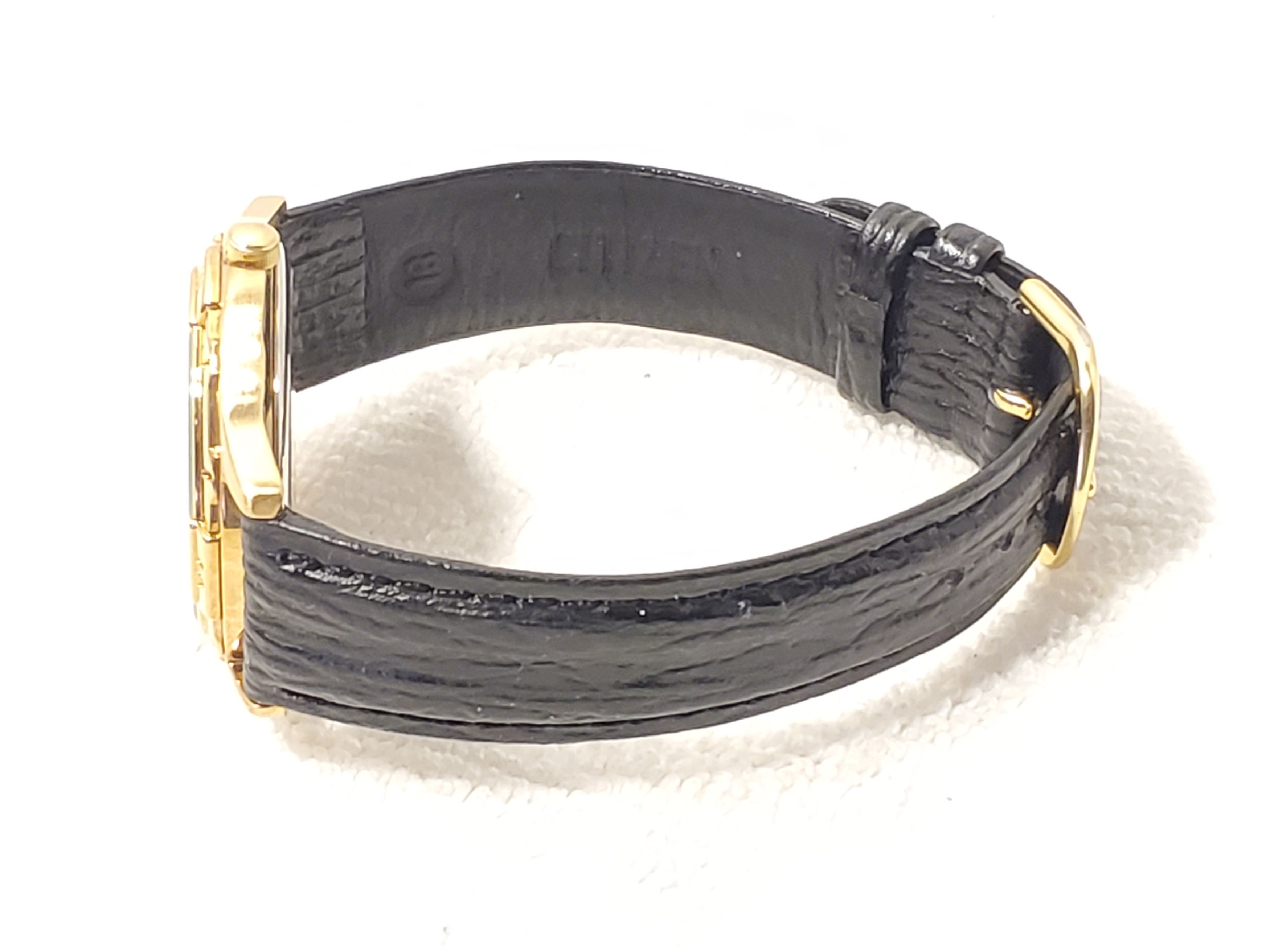 Citizen Vintage Citizen Men's Black Dial Date Watch Leather Strap SS Size 36 - 6 Thumbnail
