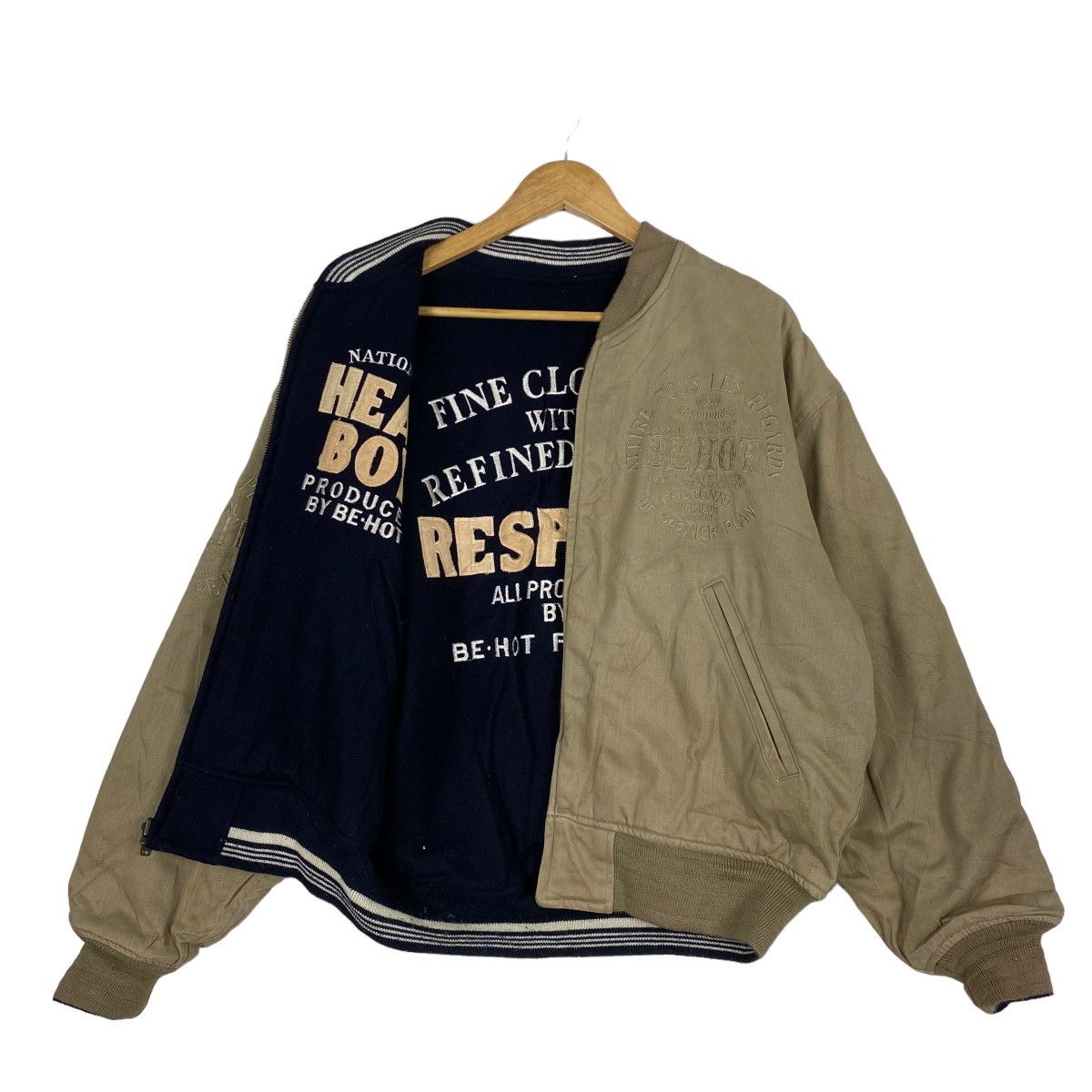 Japanese Brand JAPANASE!! Be-Hot Factory Reversible Varsity Jacket Size US M / EU 48-50 / 2 - 10 Thumbnail