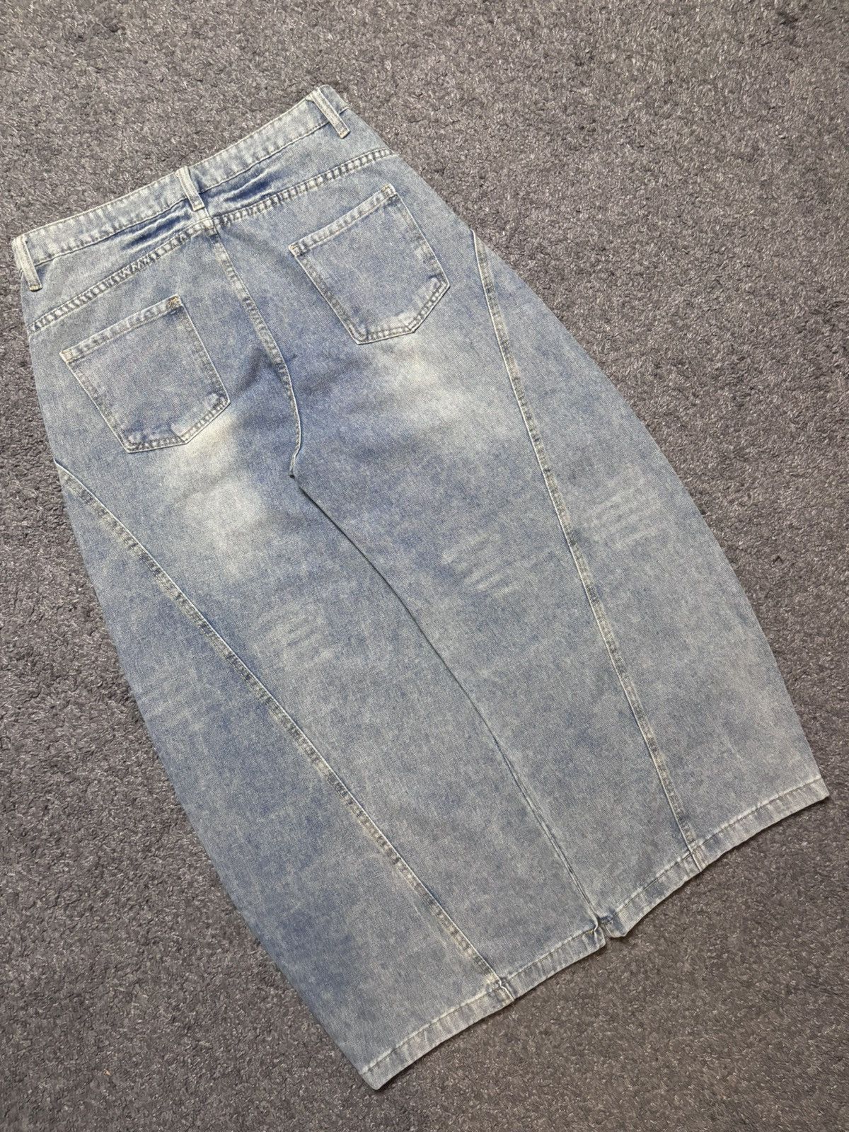 Jean Vintage wide leg rare parachute balloon baggy blue jeans Size US 34 / EU 50 - 16 Thumbnail