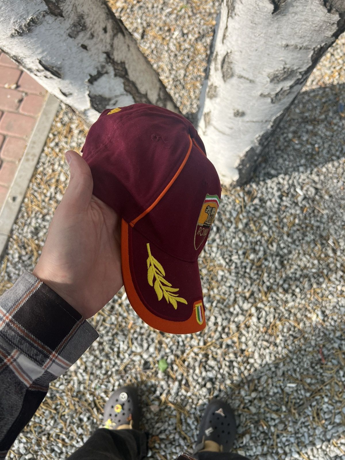 Vintage VERY RARE AS ROMA ITALY SOCCER CAP DESIGNER CAP RETRO 90s Size ONE SIZE - 3 Thumbnail