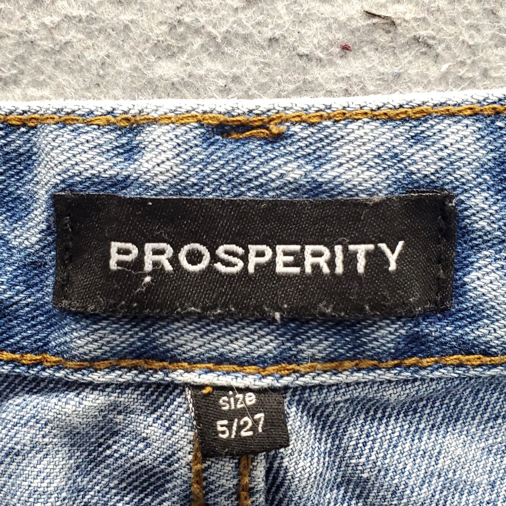 Denime Prosperity Jeans Womens 5 Blue Straight Denim Distressed Wash Pocket Size 27" / US 4 / IT 40 - 7 Thumbnail