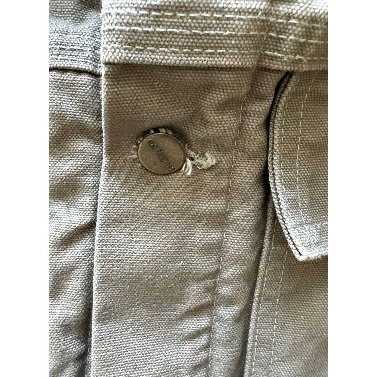 Carhartt VINTAGE Carhartt Union Made Coat CQ5521 Chore Wool Lined USA Men's XXL Beige Long Jacket Button Zip Pockets 90s Outdoor Workwear Size US XXL / EU 58 / 5 - 3 Thumbnail