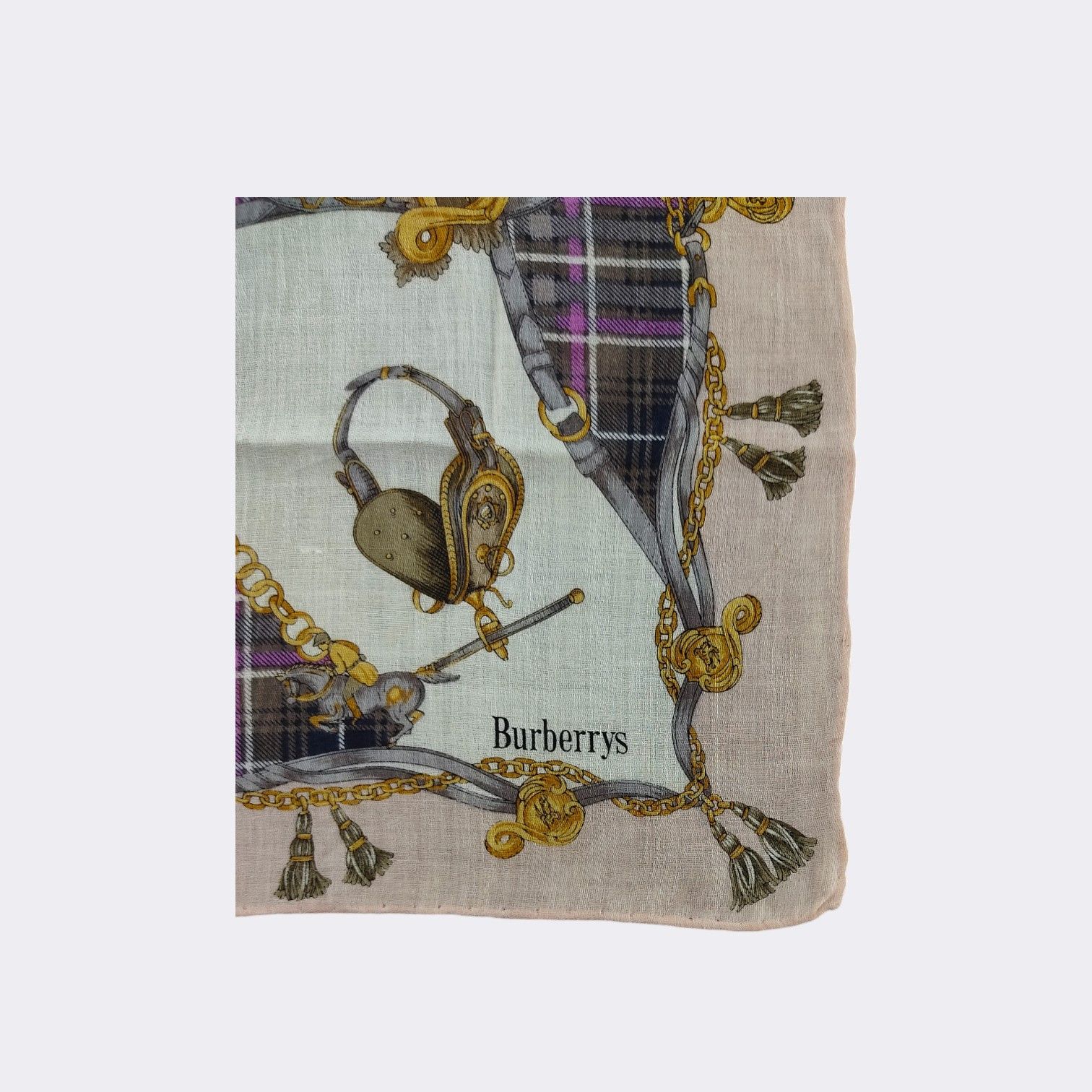 Burberry Vintage Burberry Handkerchief Neckerchief Bandana H041D Size ONE SIZE - 3 Thumbnail