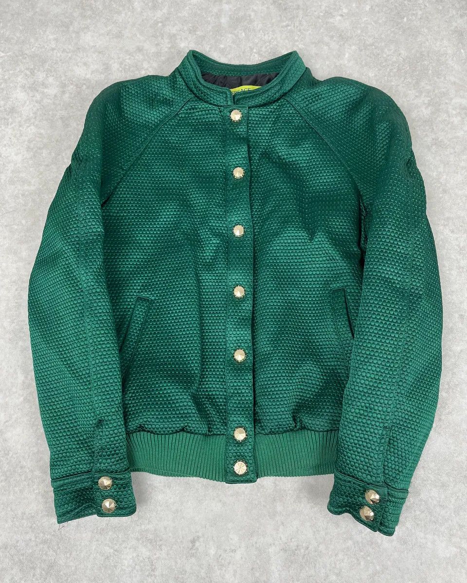 Versace Versace Italian Green Bomber Royal Jacket Size XS / US 0-2 / IT 36-38 - 3 Thumbnail