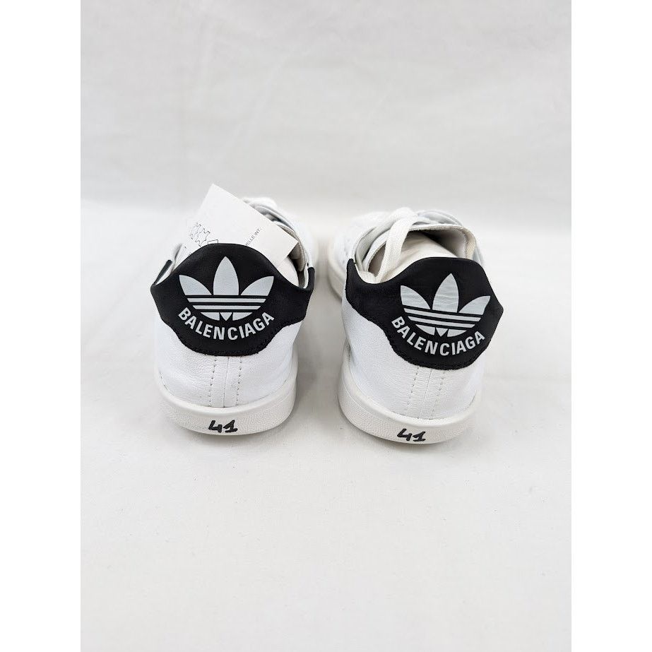 Adidas × Balenciaga o1rshd1 Stan Smith Low-Top Sneakers in Black/White Size US 8 / EU 41 - 19 Thumbnail