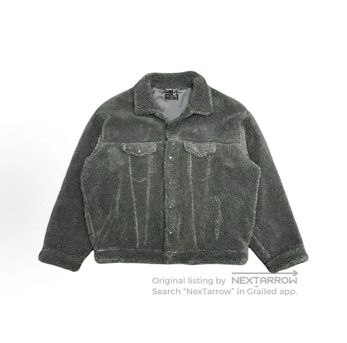 Balenciaga Balenciaga Gray teddy bear jacket| Size US S / EU 44-46 / 1 - 1 Thumbnail