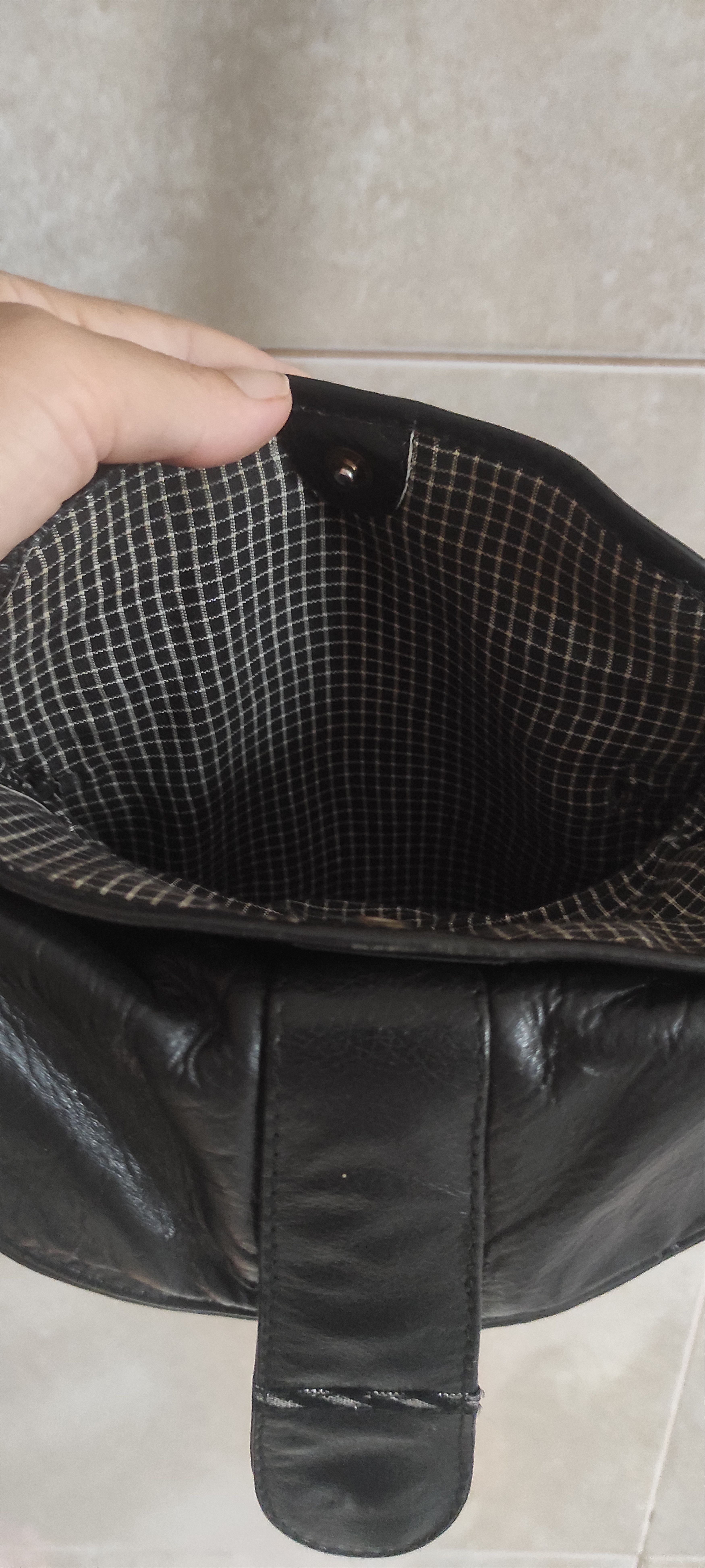 Longchamp Longchamp Paris Black Pebble Leather Crossbody Bag Size ONE SIZE - 9 Thumbnail