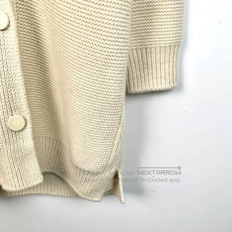 Hermes Hermes Beige Single-Breasted Mid-Length Cashmere Cardigan Size XXS / US 00 / IT 34 - 4 Thumbnail