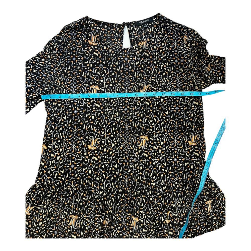 Madewell Madewell l Silk Fiesta Paisley Bell-Sleeve Top XS Size XS / US 0-2 / IT 36-38 - 7 Thumbnail