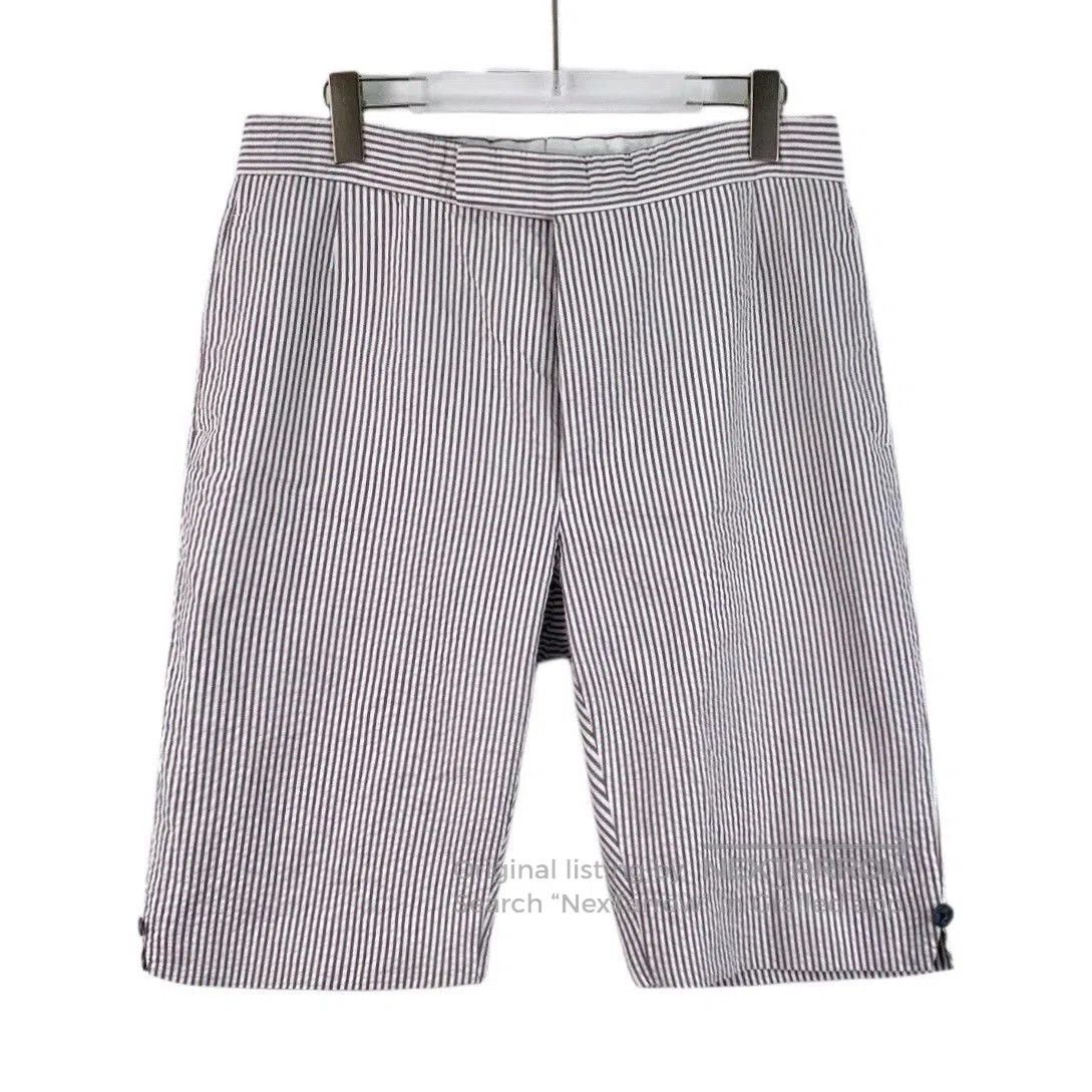Thom Browne THOM BROWNE Striped Cotton Casual Shorts. Size US 28 / EU 44 - 1 Thumbnail