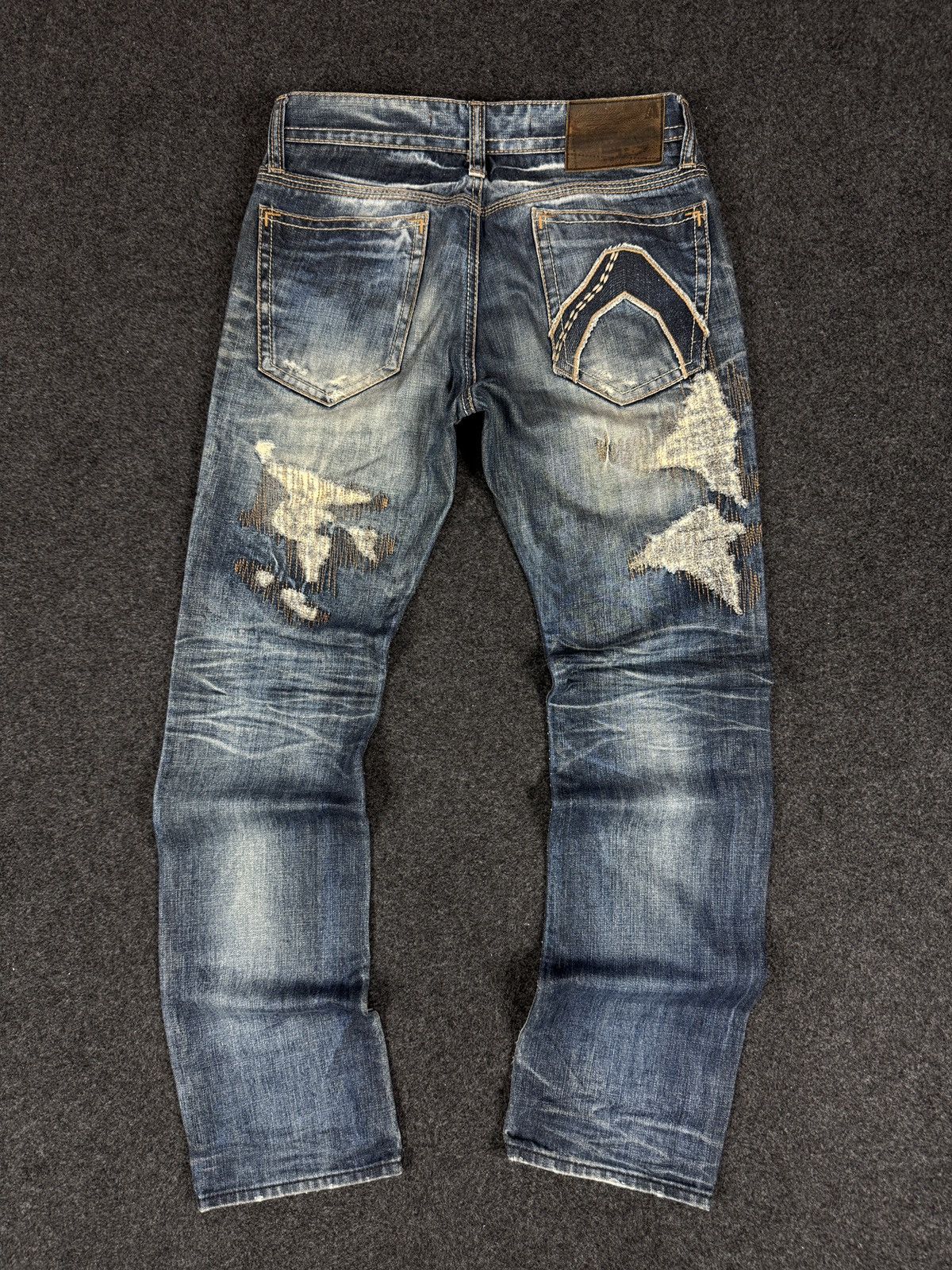 Other Rare Design Distressed Denim Buckaroo Jeans Size US 32 / EU 48 - 7 Thumbnail
