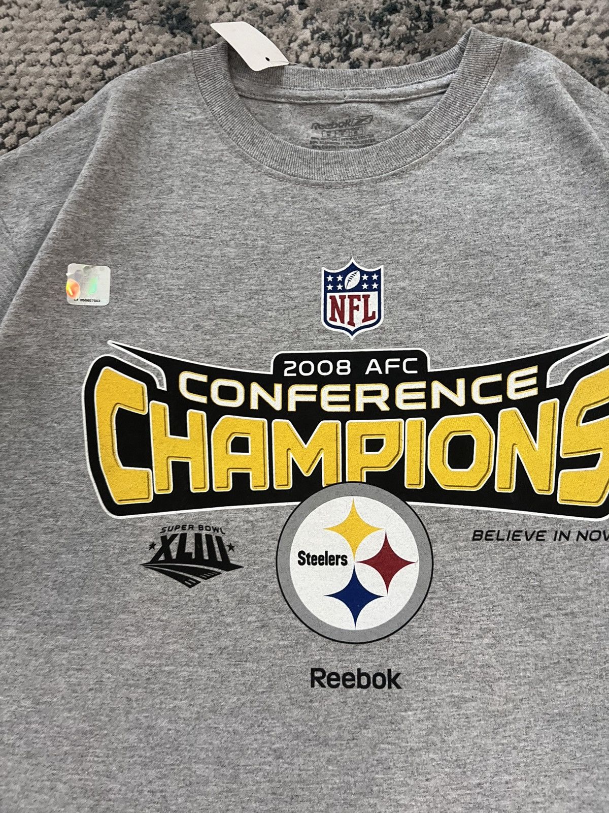 NFL × Reebok Y2K 2008 Steelers conference champion tee Size US M / EU 48-50 / 2 - 3 Thumbnail