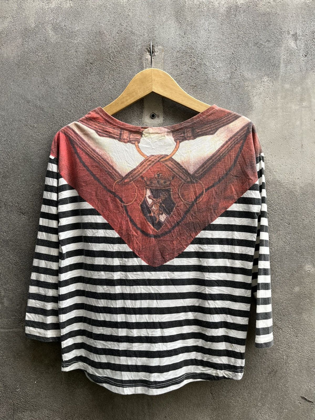 Jean Paul Gaultier × Y/Project JEANASIS Scarf Stripe Tee – Japan Designer Size US XS / EU 42 / 0 - 2 Thumbnail