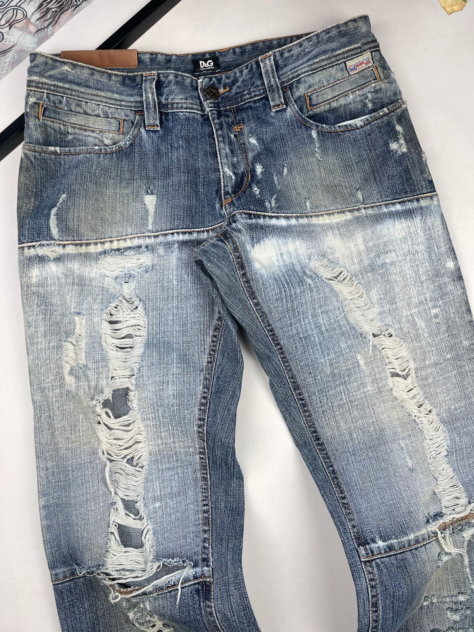 Dolce & Gabbana Vintage Dolce Gabbana Jeans Distressed Denim Size US 31 - 14 Thumbnail