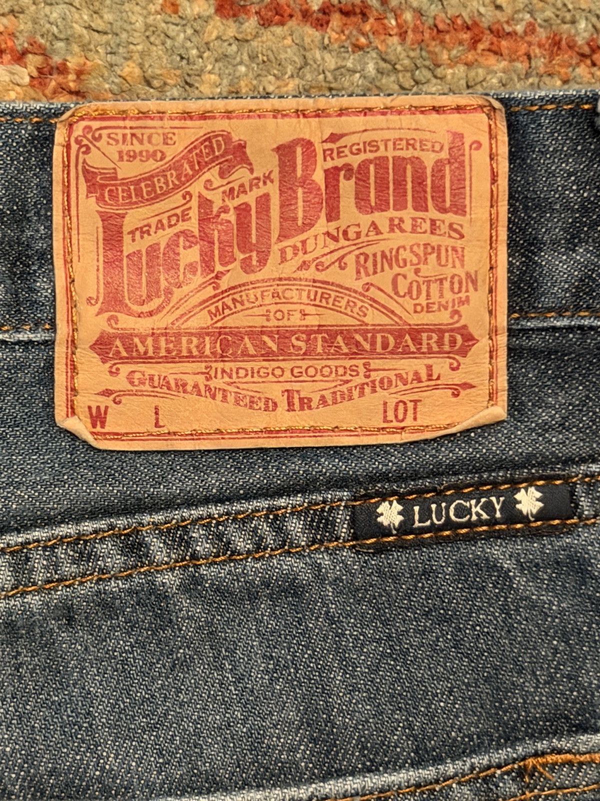 Lucky Brand Lucky Brand 181 Relaxed Straight Jeans Blue Wash Size US 34 / EU 50 - 6 Thumbnail