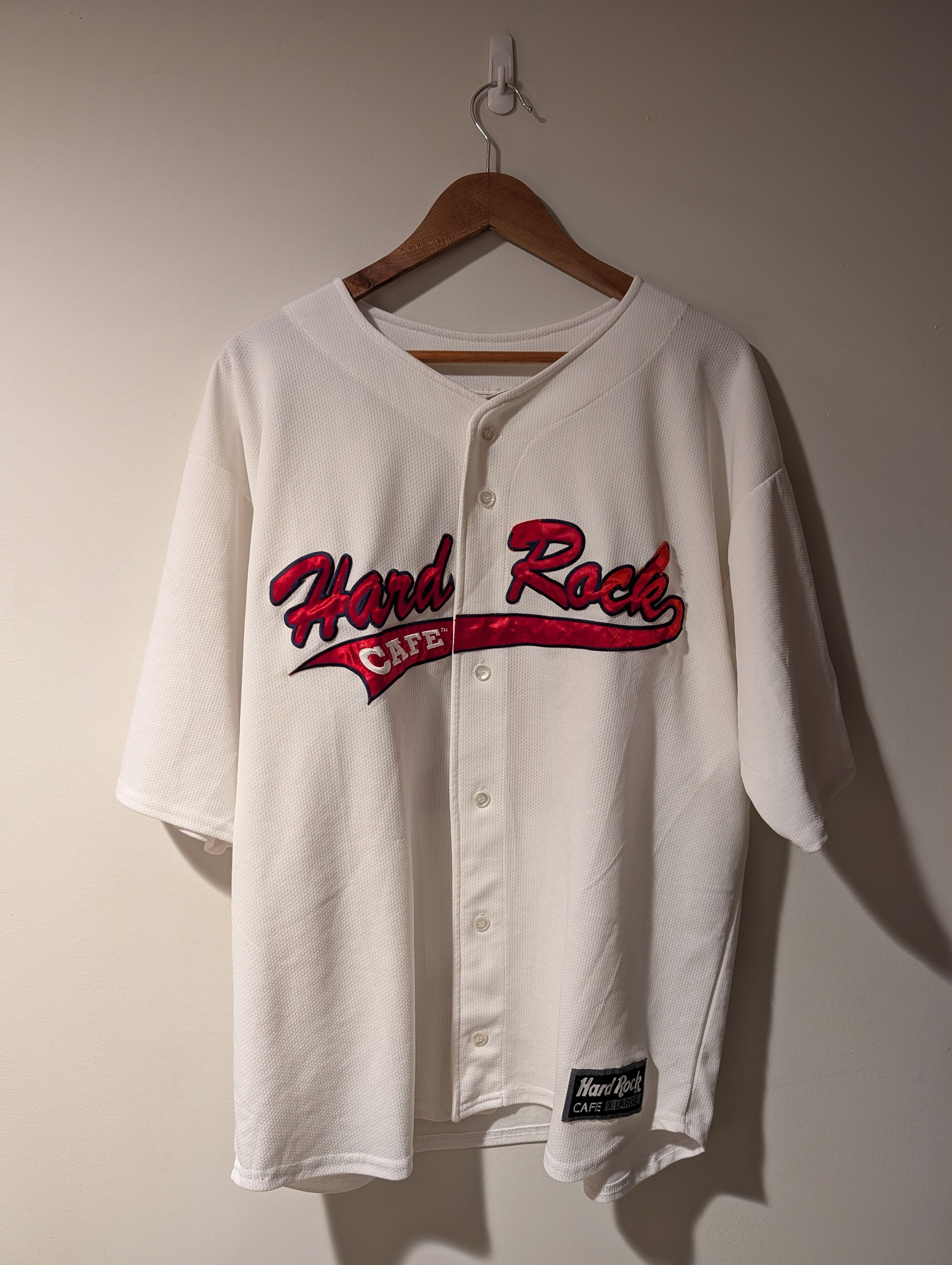 Hard Rock Cafe Vintage 90s Hard Rock Cafe St. Louis Baseball Jersey Size US XL / EU 56 / 4 - 1 Thumbnail