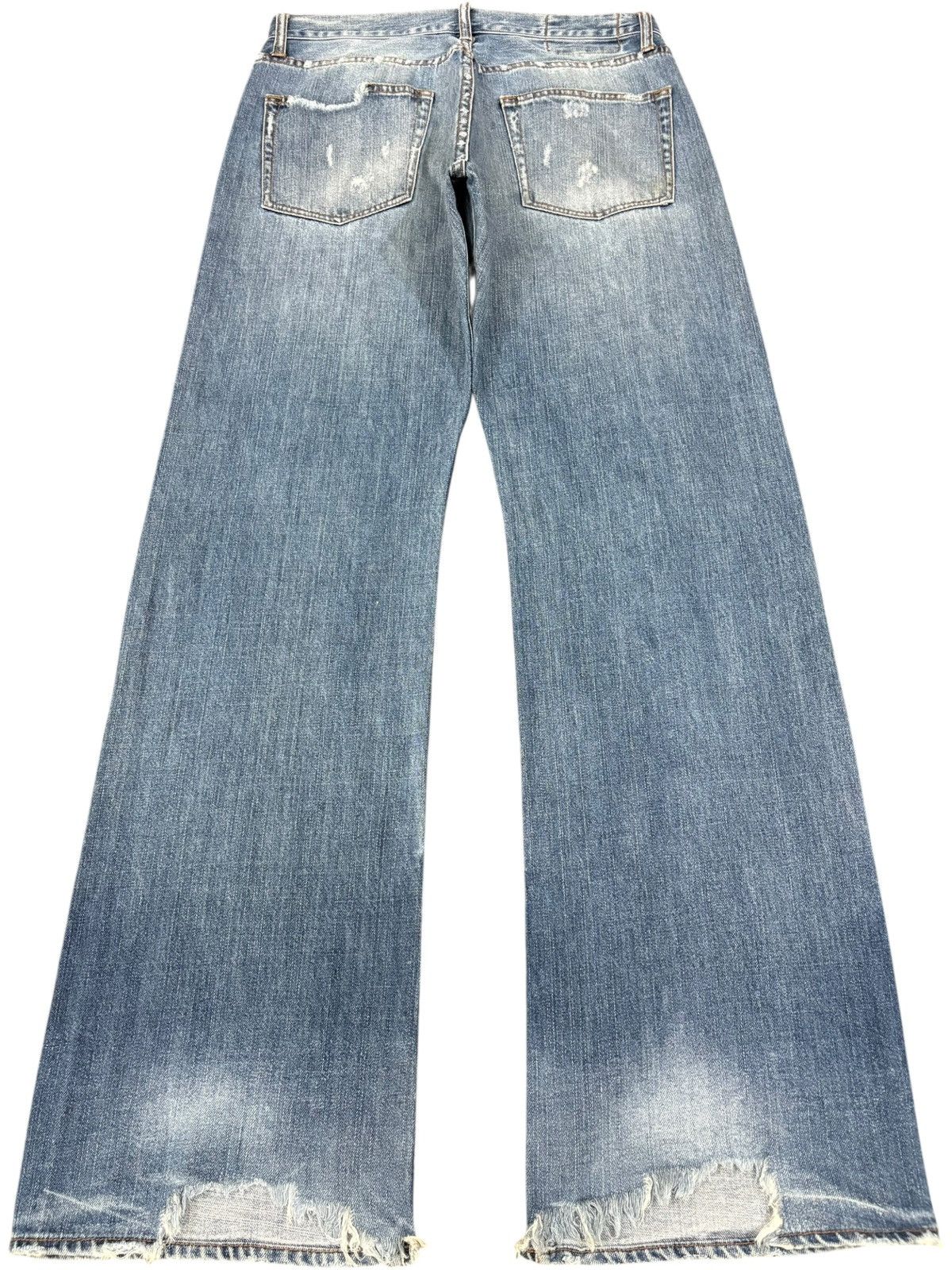 Japanese Brand Vintage Japanese Brand Patches Distressed Bootcut Flare Jean Size US 31 - 2 Thumbnail