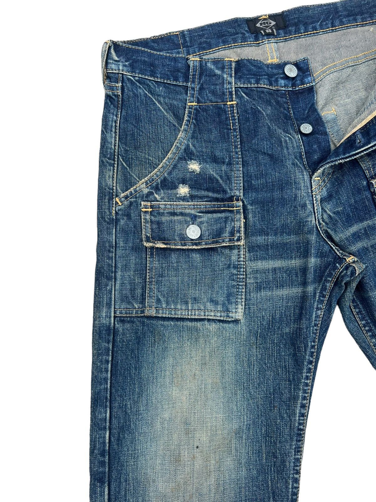 Hysteric Glamour Vintage HG Distress Rips Dirty Mud Denim Bush Jeans Size US 30 / EU 46 - 6 Thumbnail