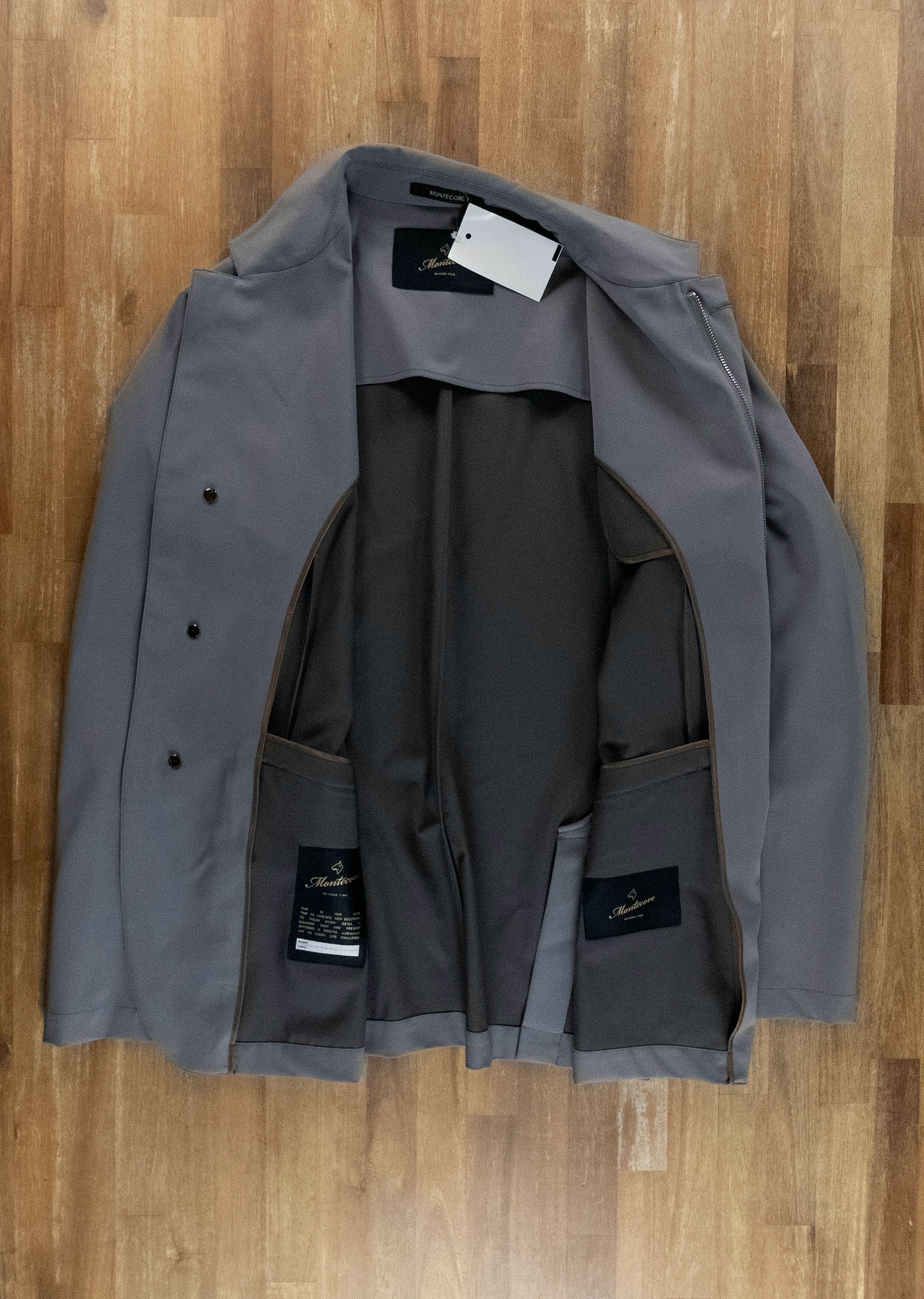 Montecore MONTECORE Italy gray nylon coat jacket Size XL Size US XL / EU 56 / 4 - 7 Thumbnail