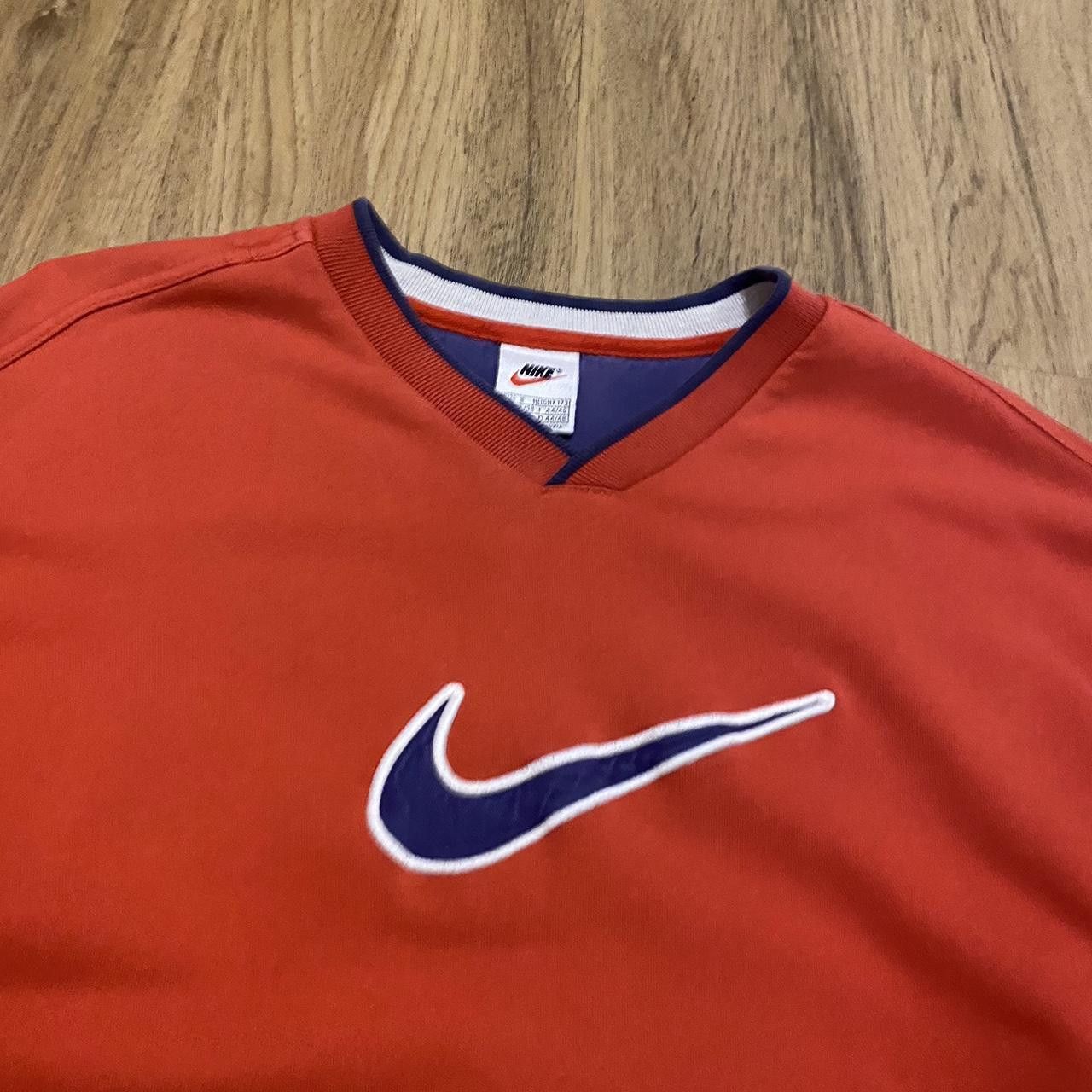 Nike vintage 90s Boxy Nike red and navy sweatshirt Size US S / EU 44-46 / 1 - 3 Thumbnail