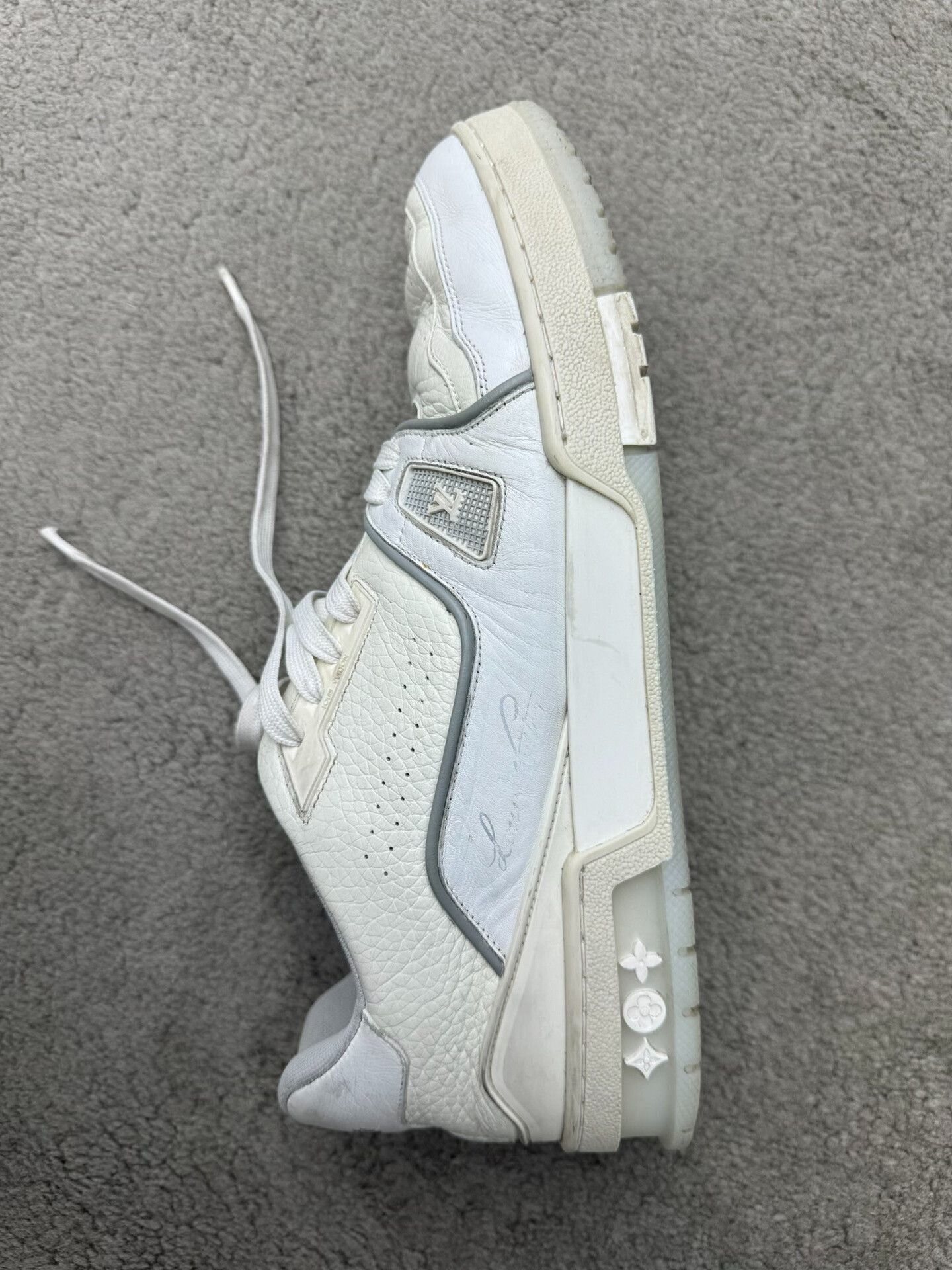 Louis Vuitton 9 White Cement Shoes
