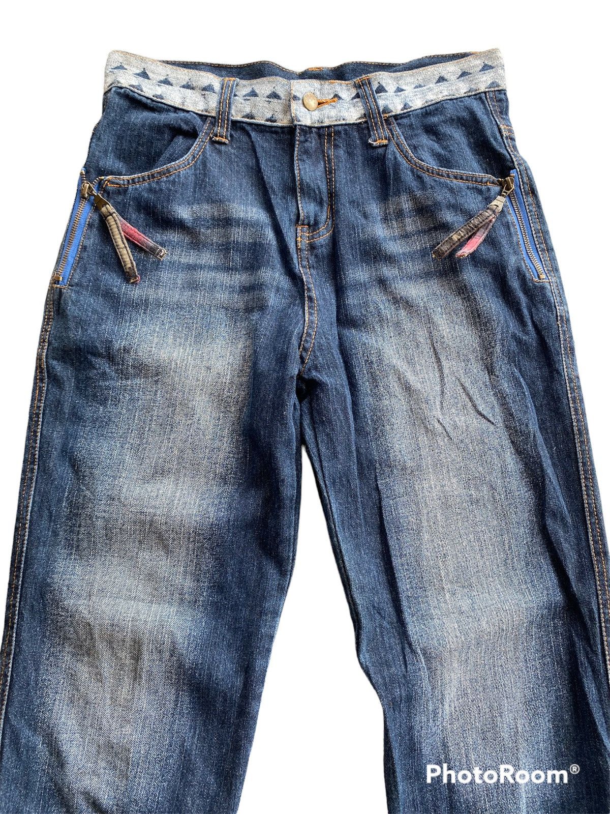 If Six Was Nine × In The Attic × Le Grande Bleu (L.G.B.) In The Attic Home Punk Grunge Jeans P170 Size US 31 - 4 Thumbnail