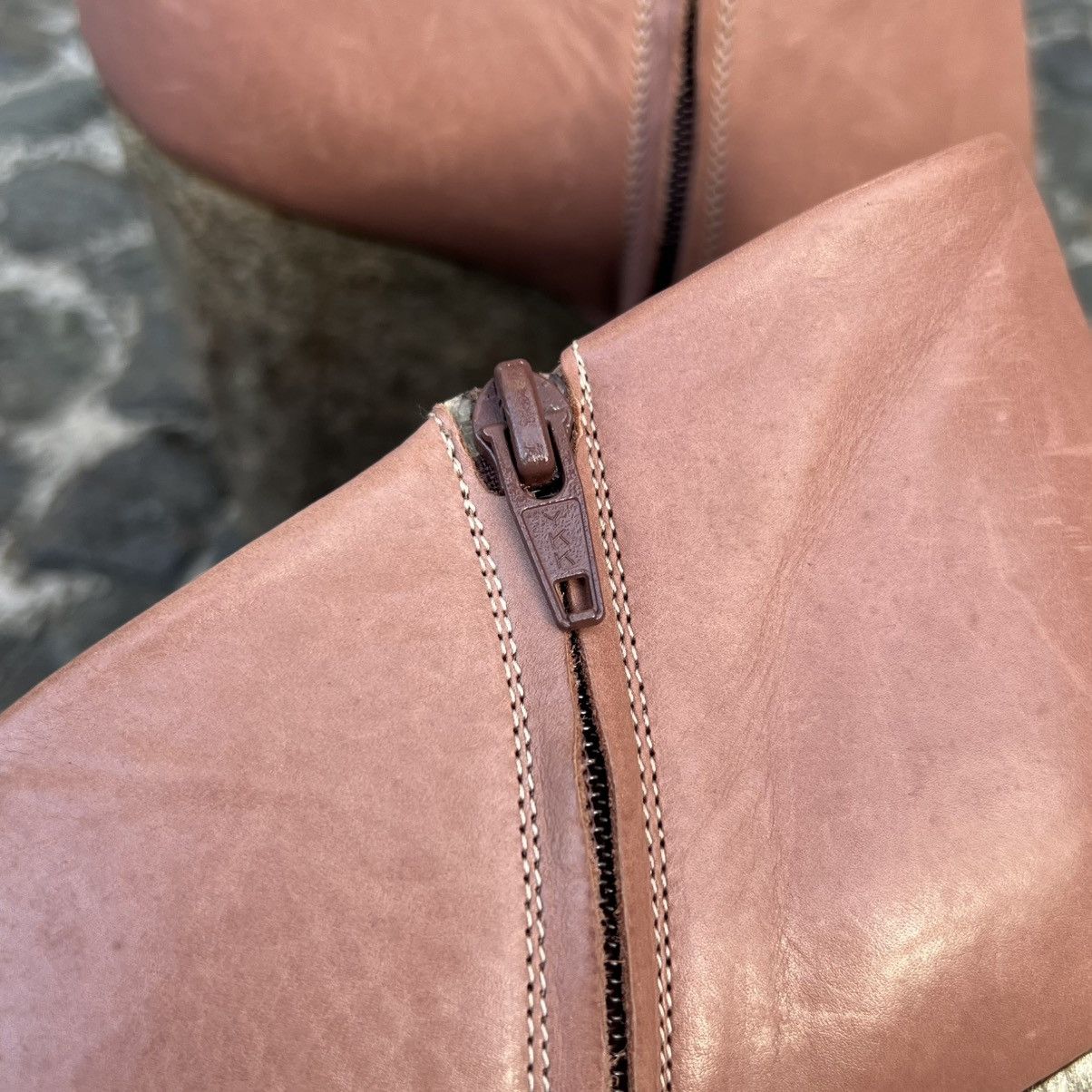 Maison Margiela Maison Margiela pink leather wedge peep-toe ankle boots Size US 6 / IT 36 - 6 Thumbnail