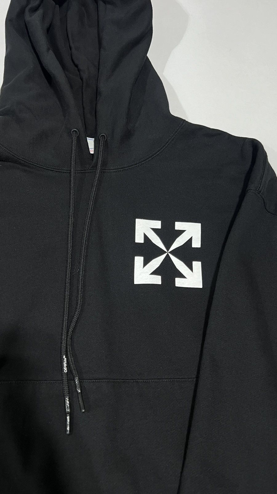 Off-White Off-White Black Classic Logo Hoodie Size US XL / EU 56 / 4 - 2 Thumbnail
