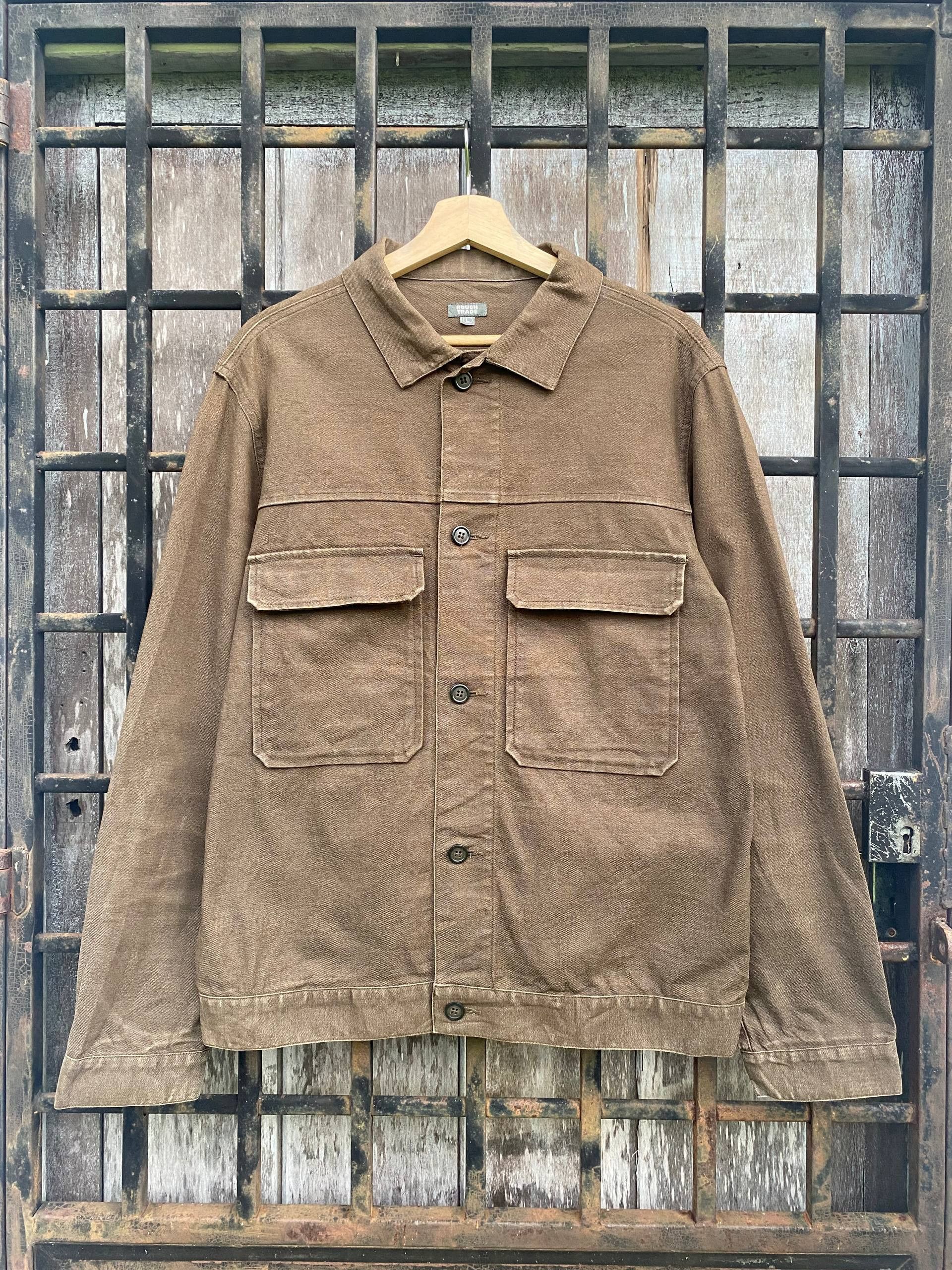 Japanese Brand Rough Trade Workshirt Jacket Size US M / EU 48-50 / 2 - 1 Thumbnail
