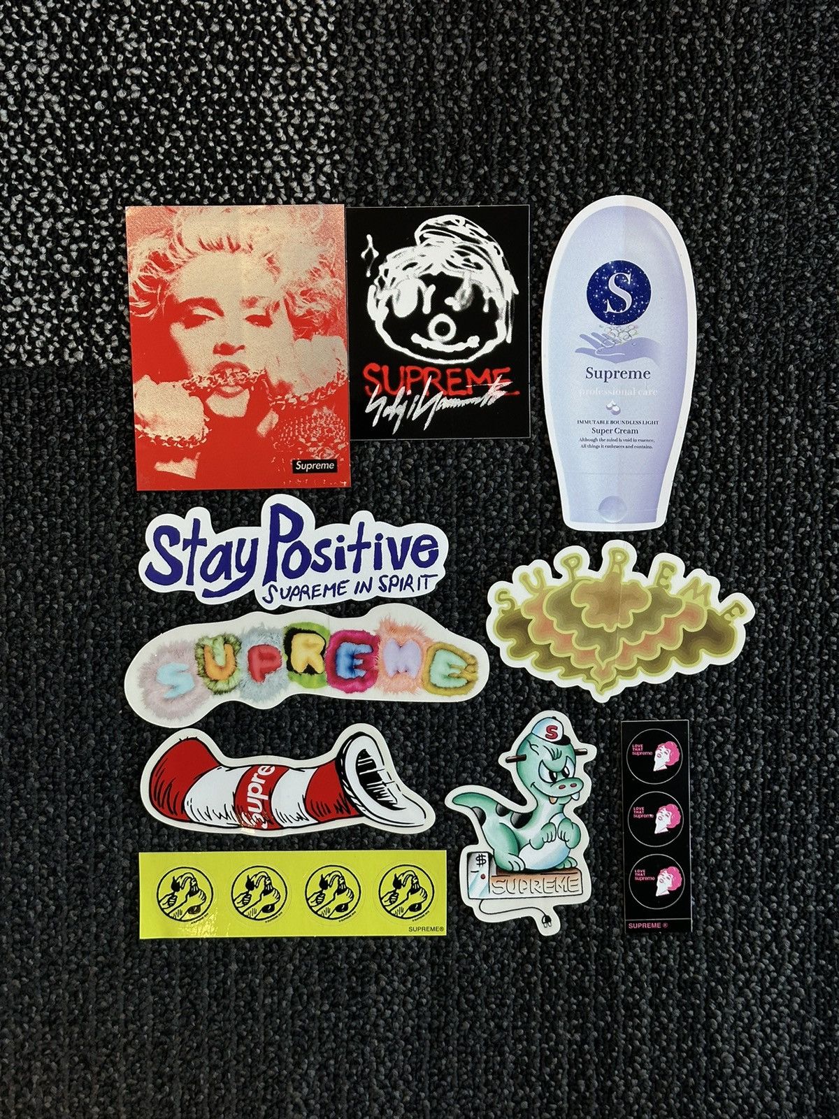 Supreme 10x Supreme Stickers Lot | Grailed