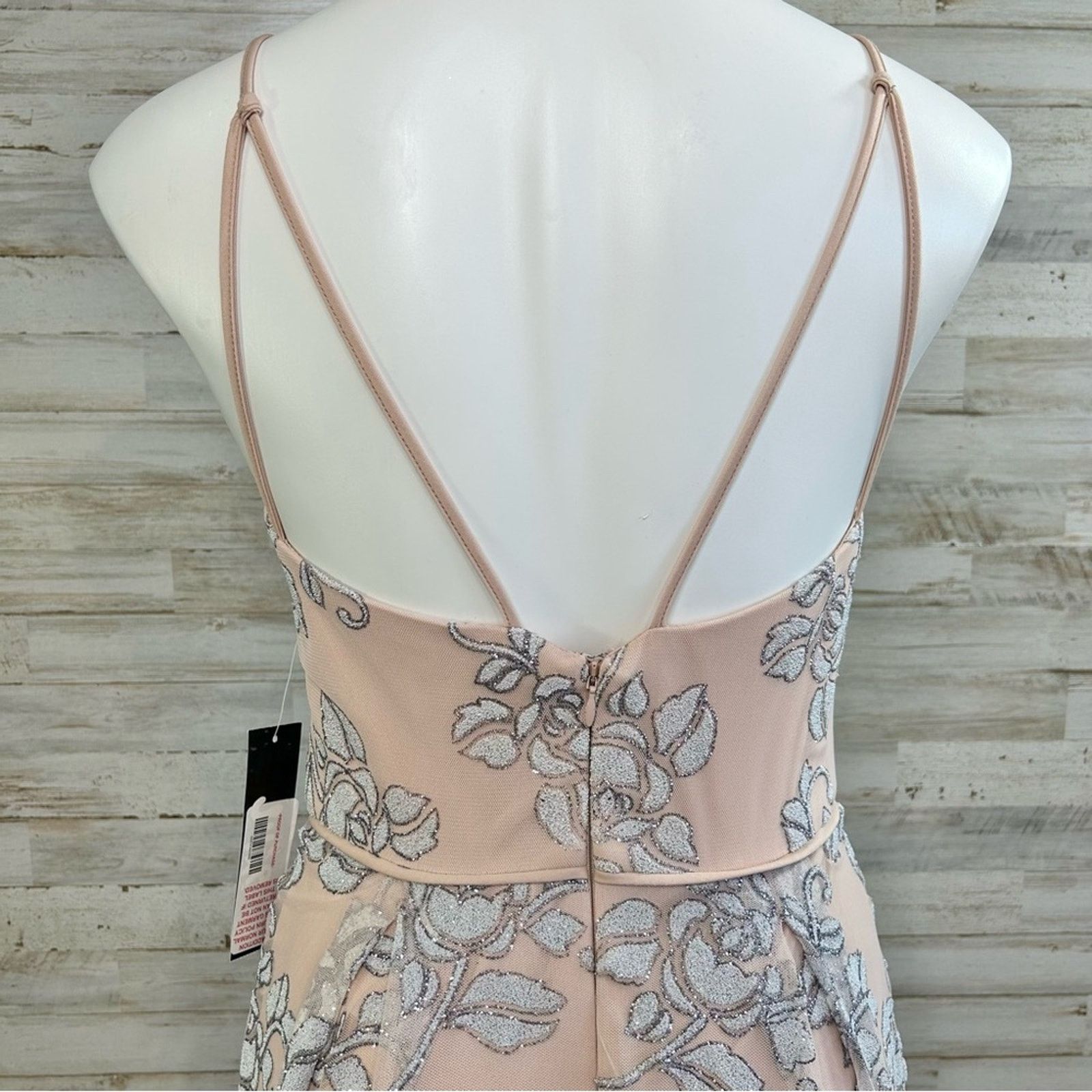 Other Jump Apparel Halter Tulle Glitter Maxi Dress Size 5/6 Floral Size S / US 4 / IT 40 - 10 Thumbnail