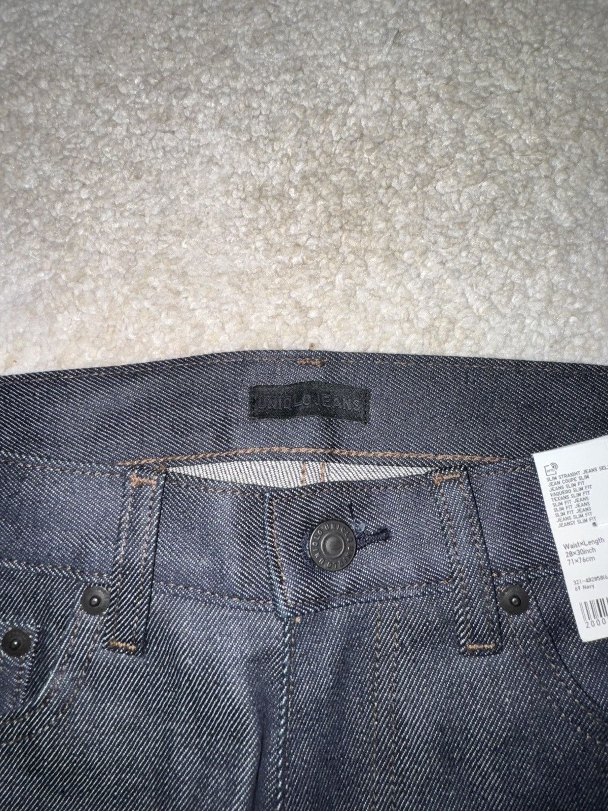 Uniqlo Uniqlo Selvedge Slim Straight Jeans Size US 28 / EU 44 - 6 Thumbnail