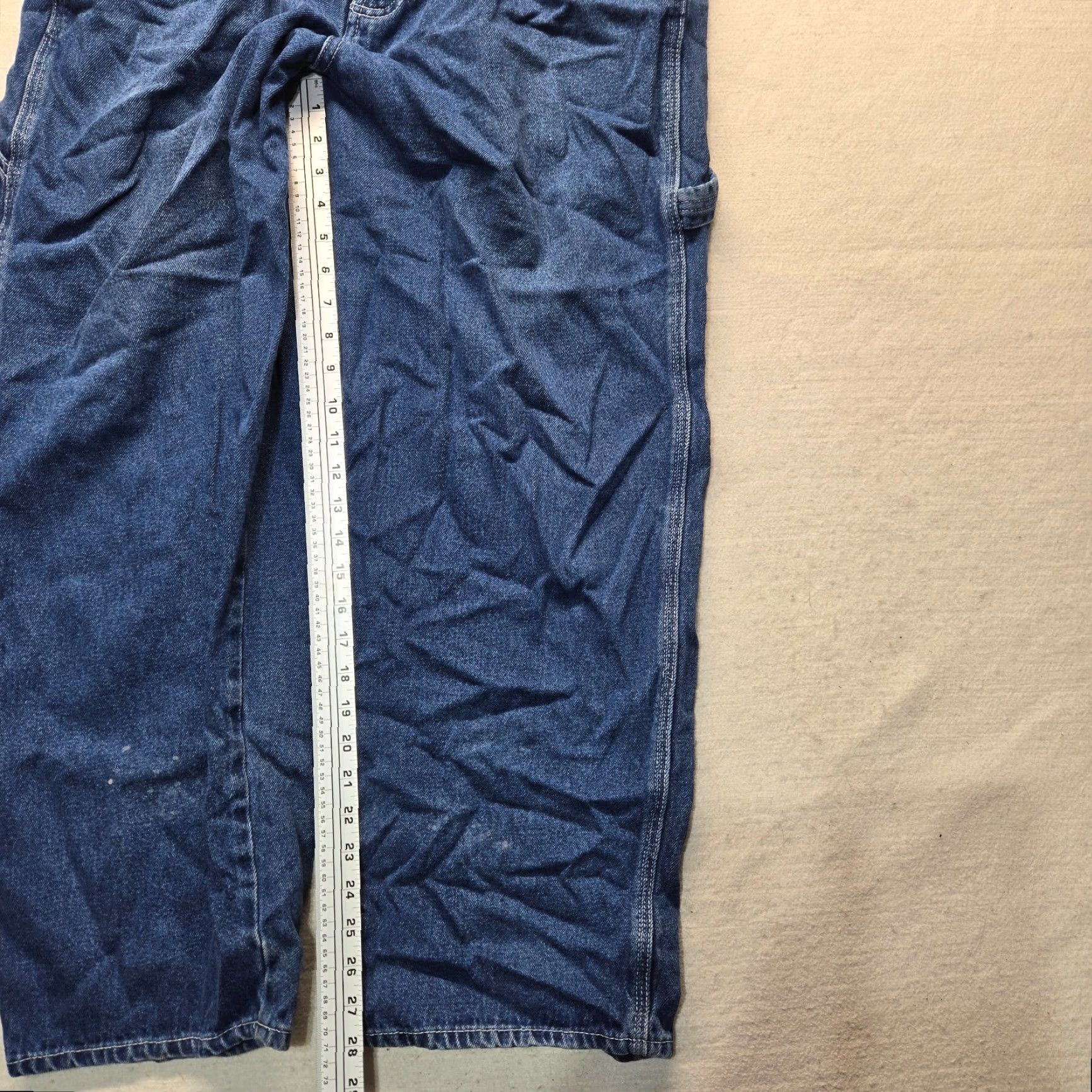 Denime Full Blue Jeans Relaxed Fit 5 Pocket Denim Pants Men's Size 40x30 Blue Jeans Men’s Pants 5-Pocket Denim Full Blue Relaxed Fit Jeans Size US 40 / EU 56 - 6 Thumbnail