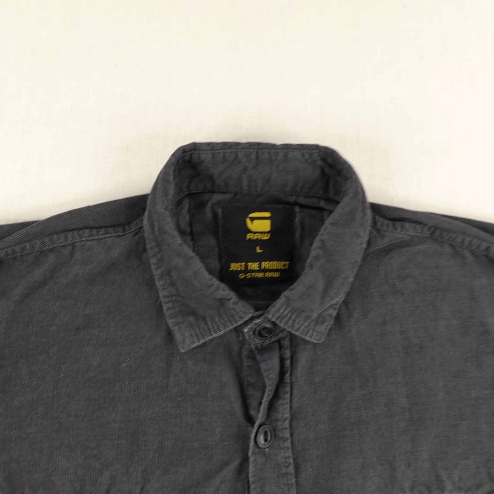 G-Star VINTAGE G-Star Raw Corduroy Shirt Mens Large Gray Long Sleeve Button-Up Casual Size US L / EU 52-54 / 3 - 2 Thumbnail