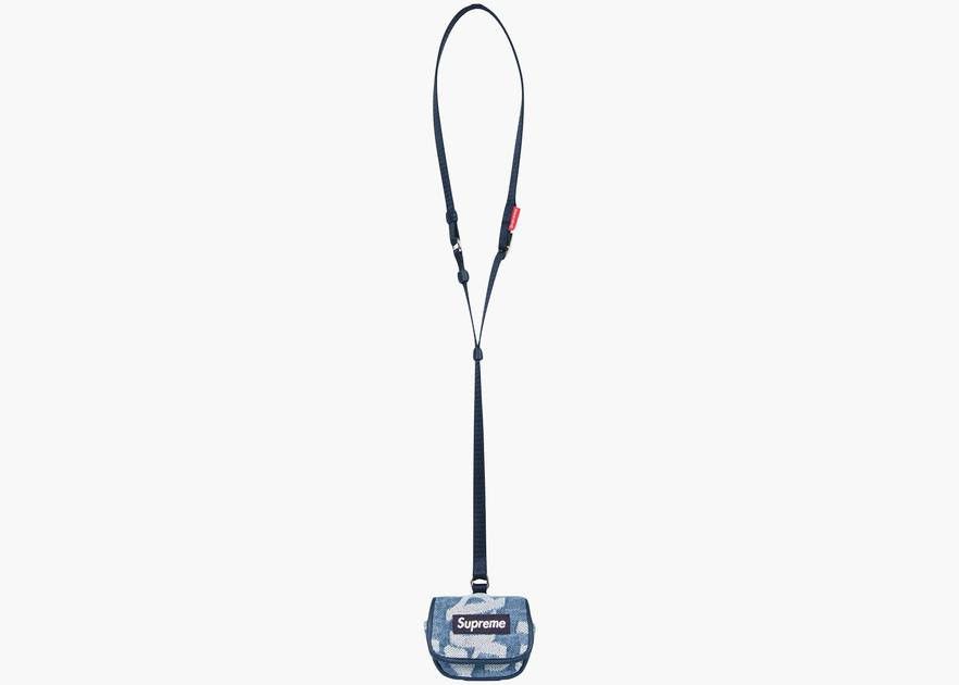 Supreme Supreme SS22 Fat Tip Jacquard Denim Airpod Pouch Blue Denim Size ONE SIZE - 3 Thumbnail