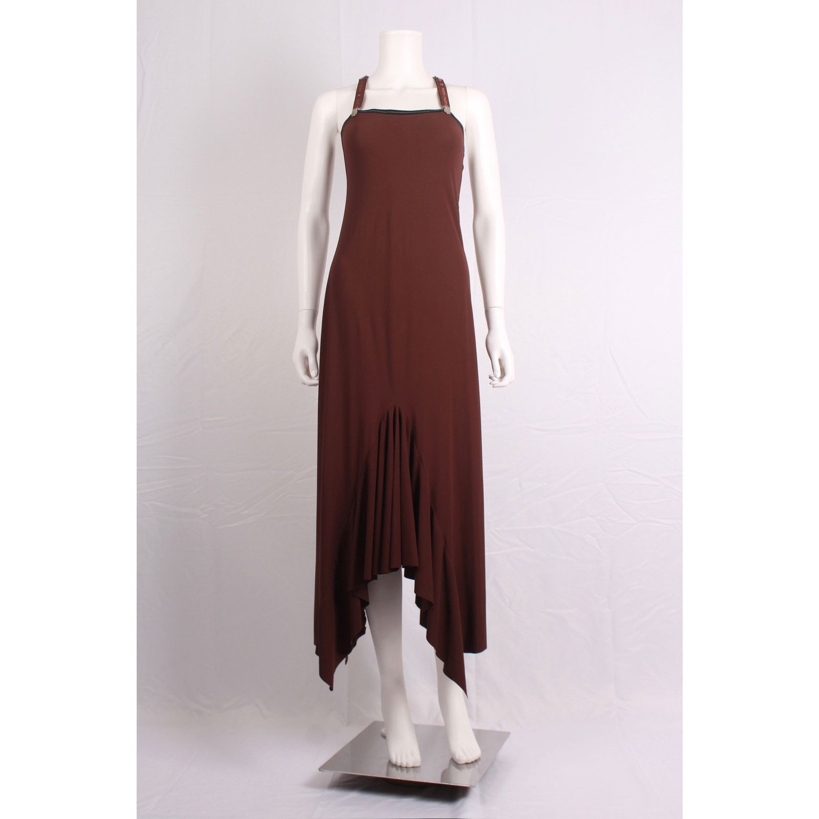 Marithe + Francois Girbaud Marithé François Girbaud Brown Asymmetric Vintage Dress Size M / US 6-8 / IT 42-44 - 1 Thumbnail
