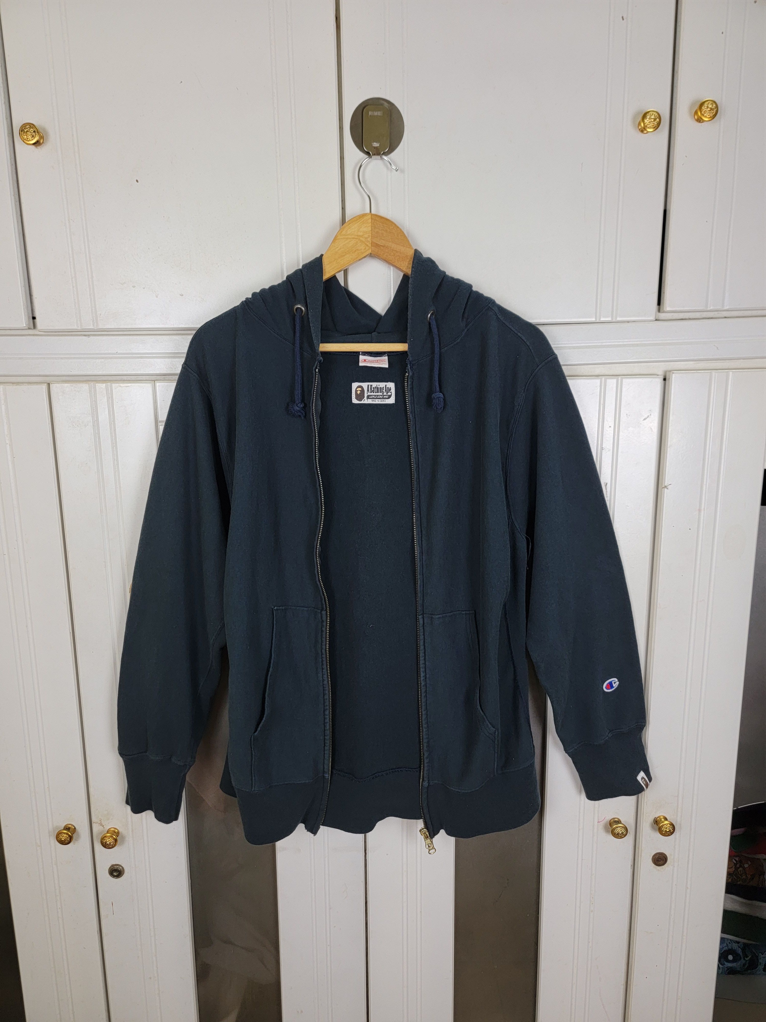 Bape Bape X Champion College Zip Hoodie Size US XL / EU 56 / 4 - 3 Thumbnail