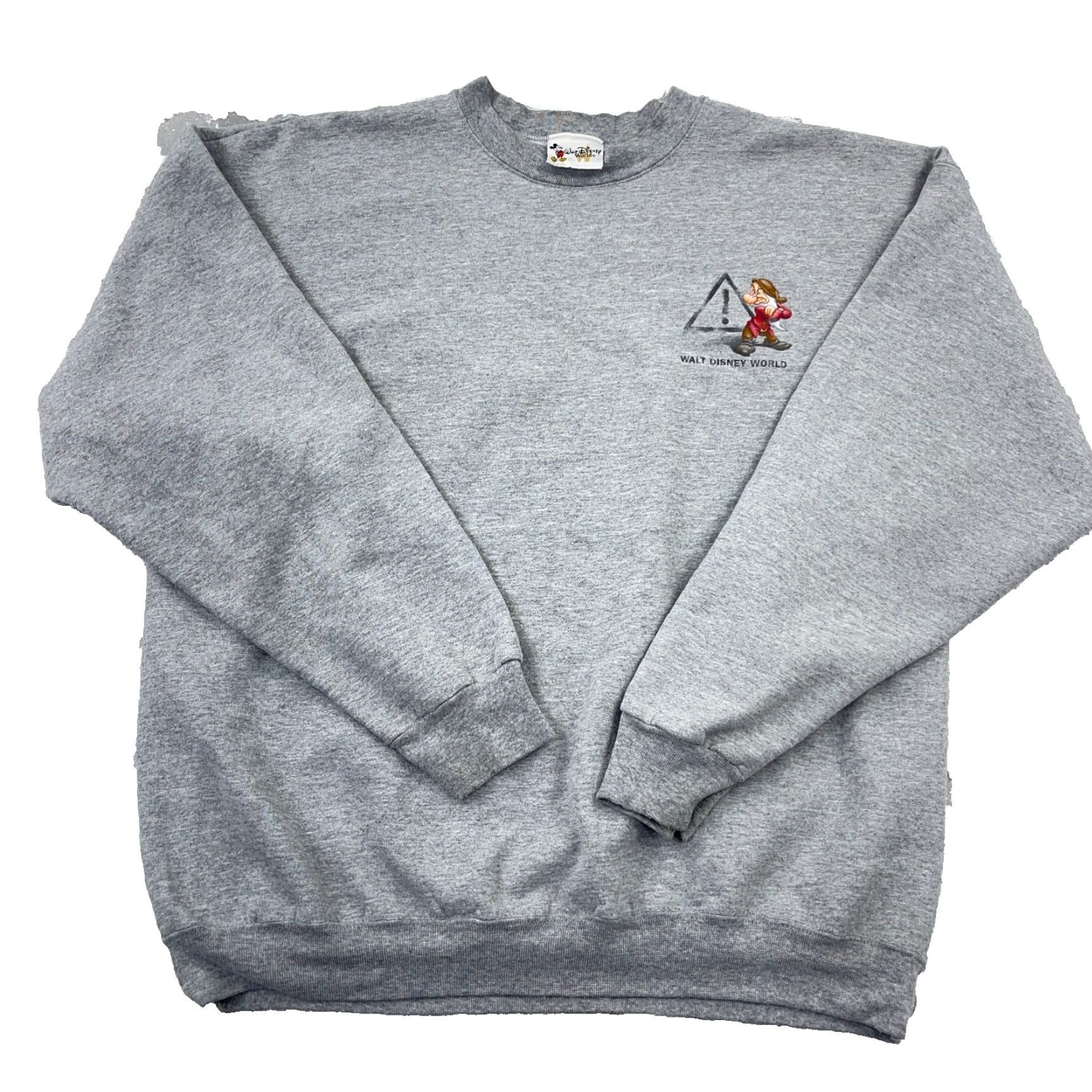 Disney VINTAGE Disney Sweatshirt Crewneck XL Gray Dopey Dwarf Y2K 2000s Retro Mens Size US XL / EU 56 / 4 - 3 Thumbnail