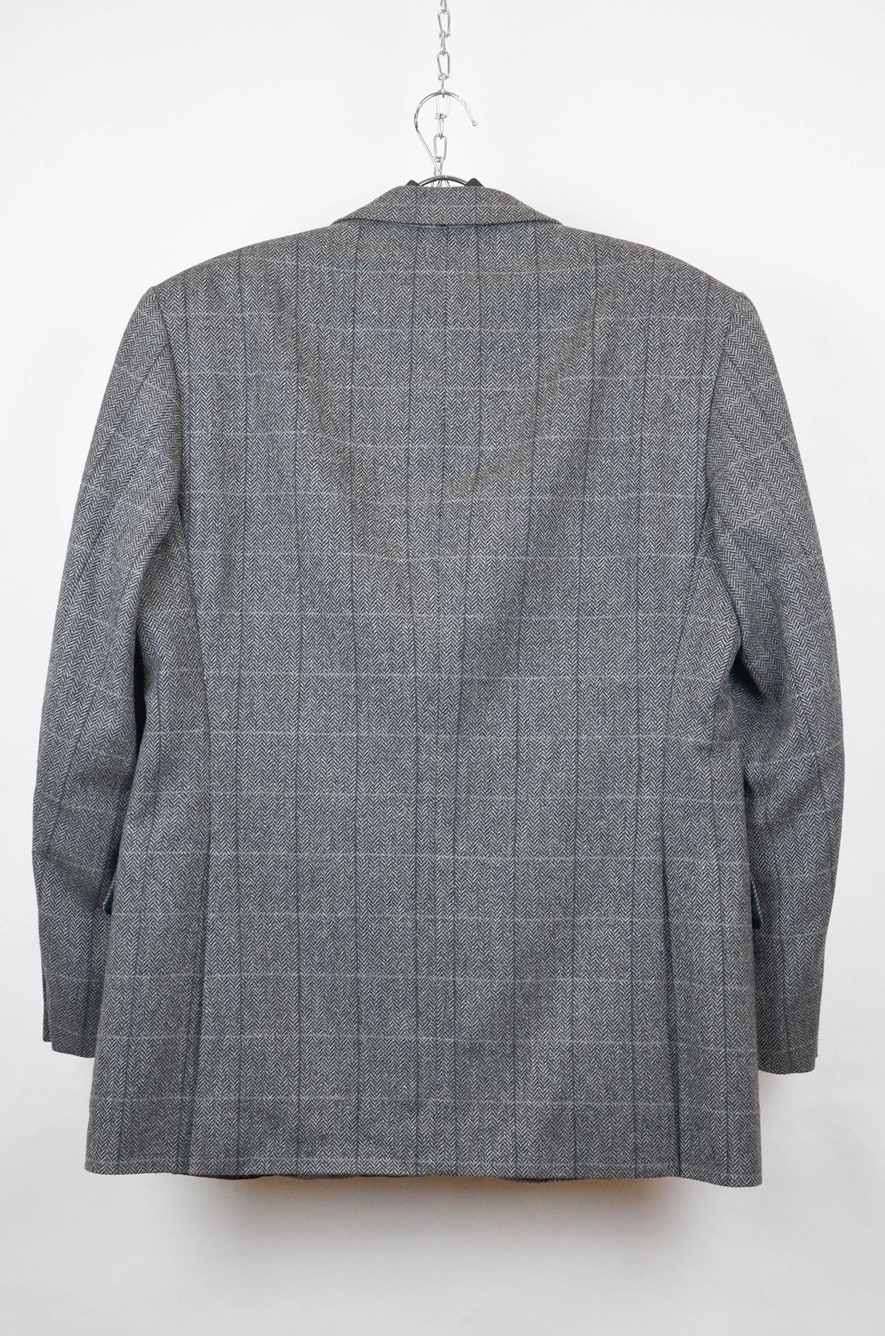 Burberry Burberrys Vintage Wool Blazer – Herringbone Check – Size 50 Size 40R - 2 Thumbnail