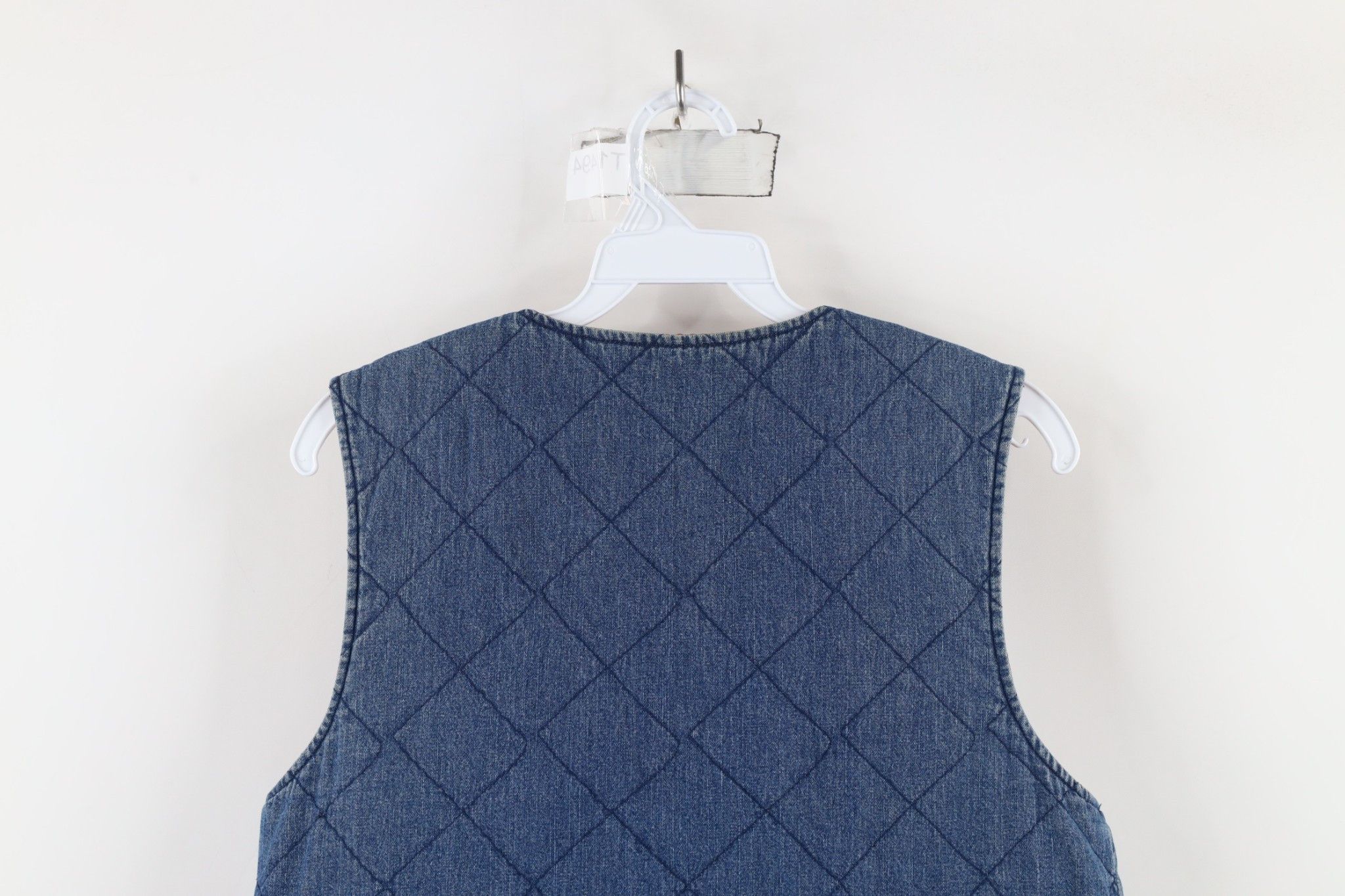 Vintage Vintage 90s Streetwear Reversible Quilted Denim Vest Jacket Size S / US 4 / IT 40 - 11 Thumbnail